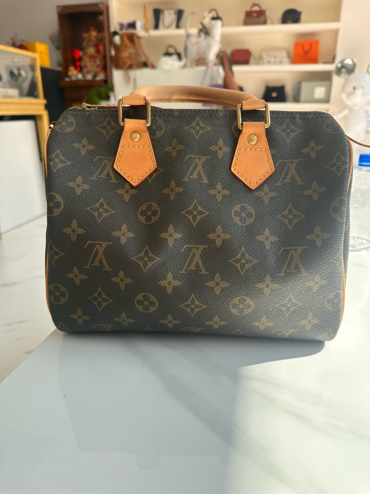 Louis Vuitton - Speedy 25 - Cloth - Black - (small)
