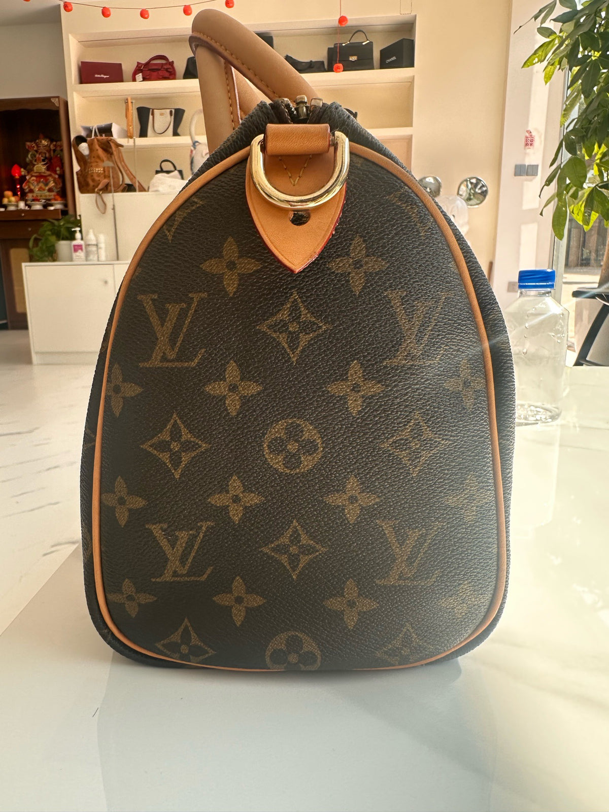 Louis Vuitton - Speedy 25 - Cloth - Black - (small)