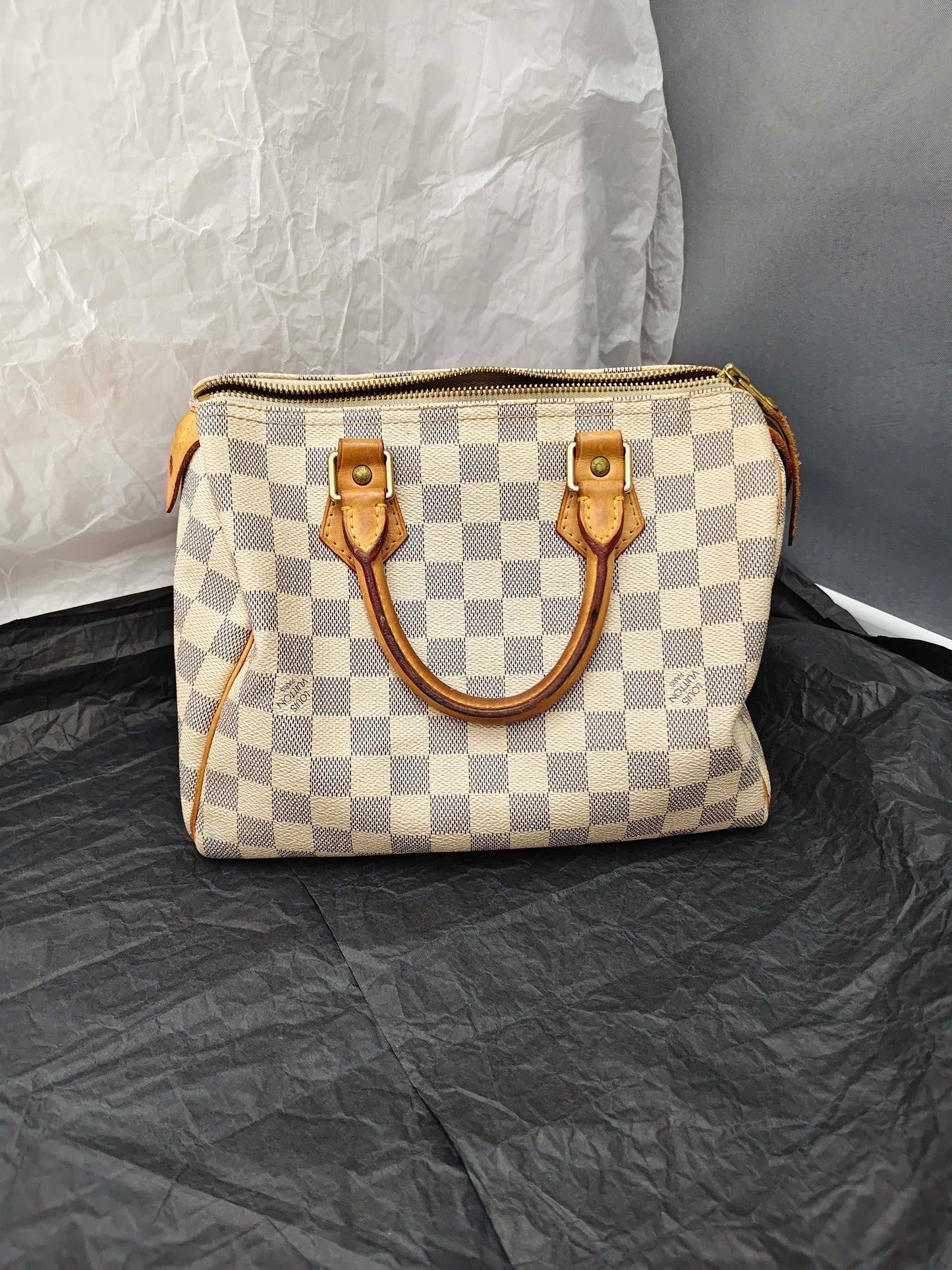 Louis Vuitton - Speedy 25 - Cloth - Brown - (25)