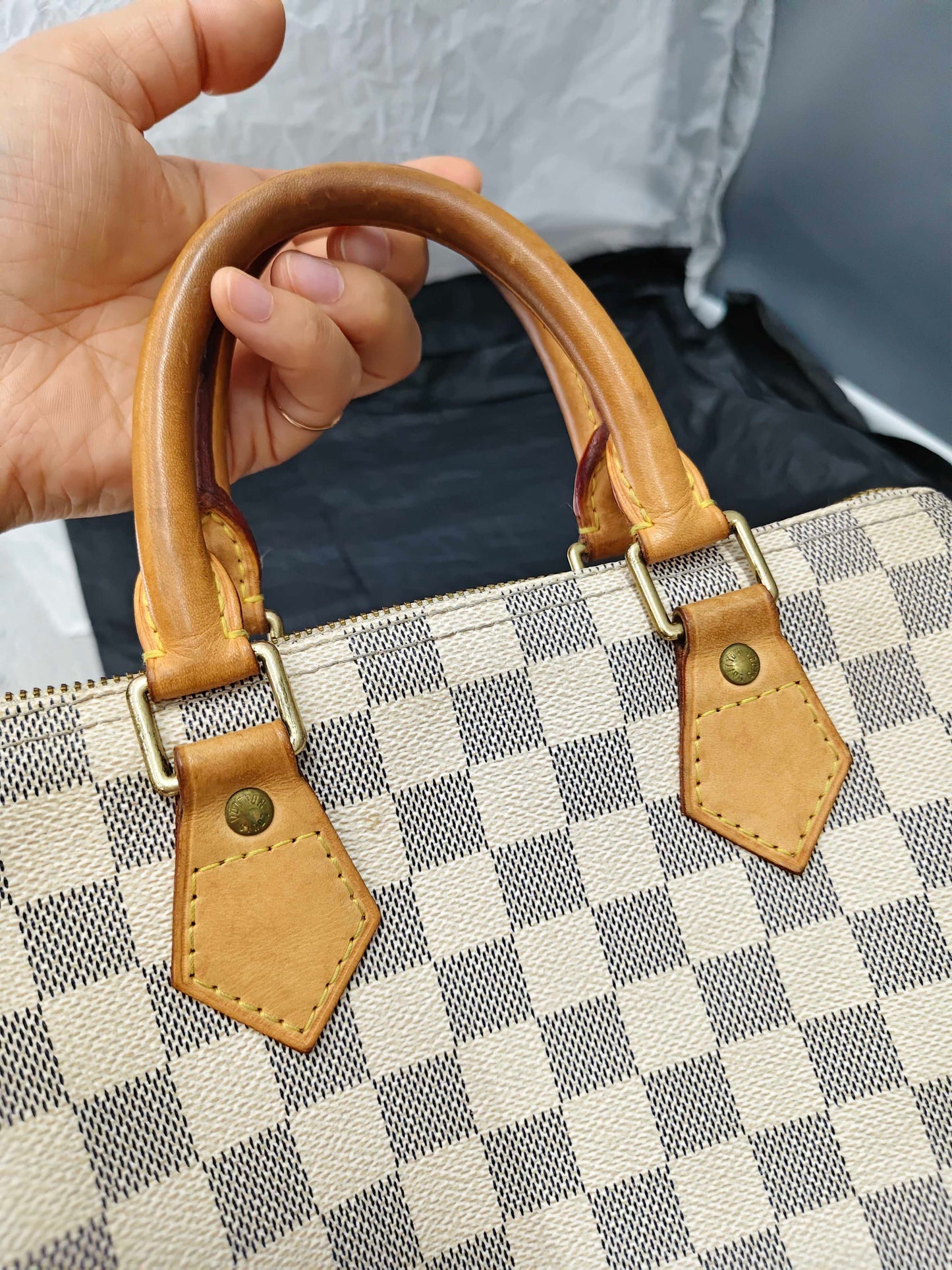 Louis Vuitton - Speedy 25 - Cloth - Brown - (25)