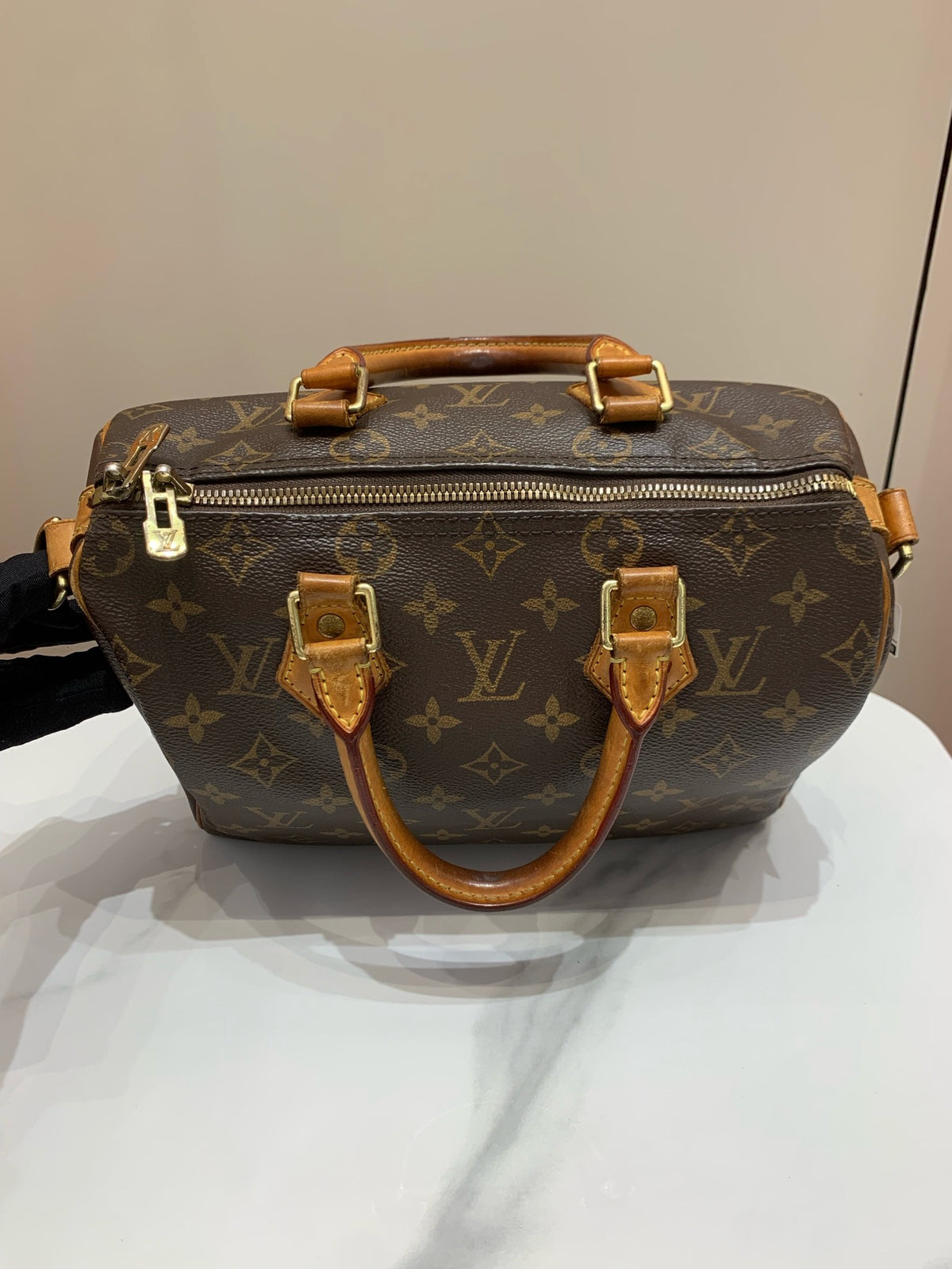 Louis Vuitton - Speedy 25 - Cloth - Brown - (small)