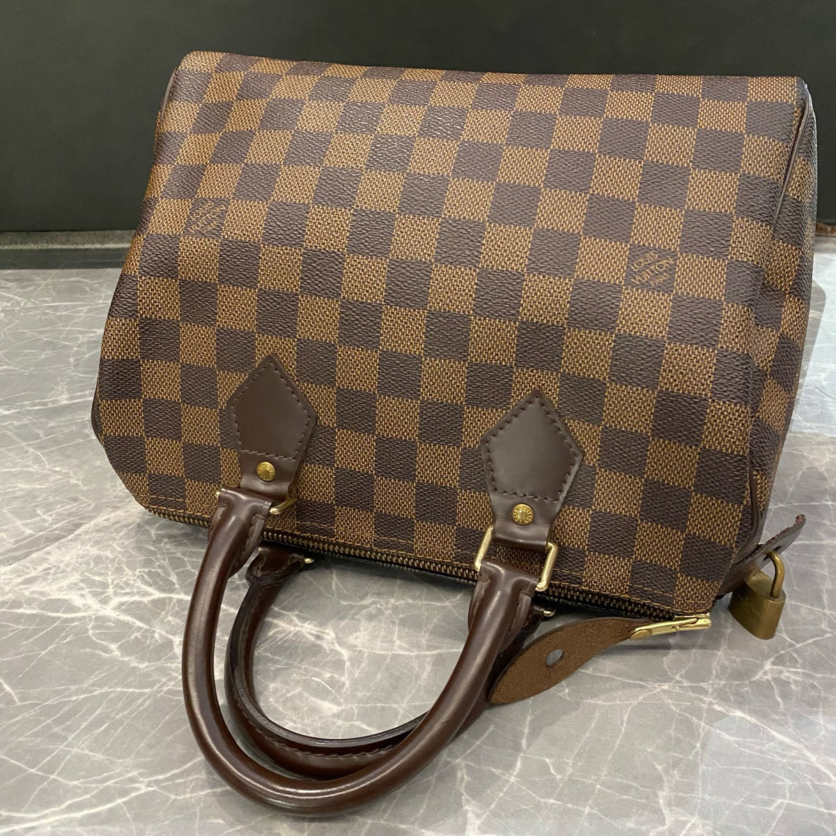 Louis Vuitton - Speedy 25 - Cloth - Brown - (small)