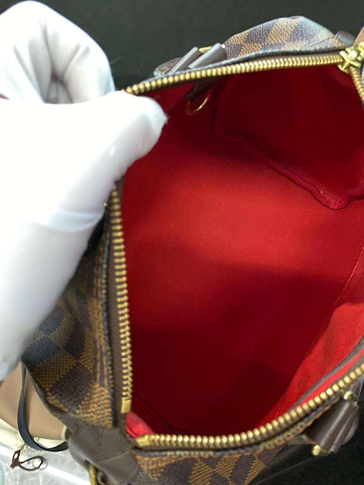 Louis Vuitton - Speedy 25 - Cloth - Brown - (small)
