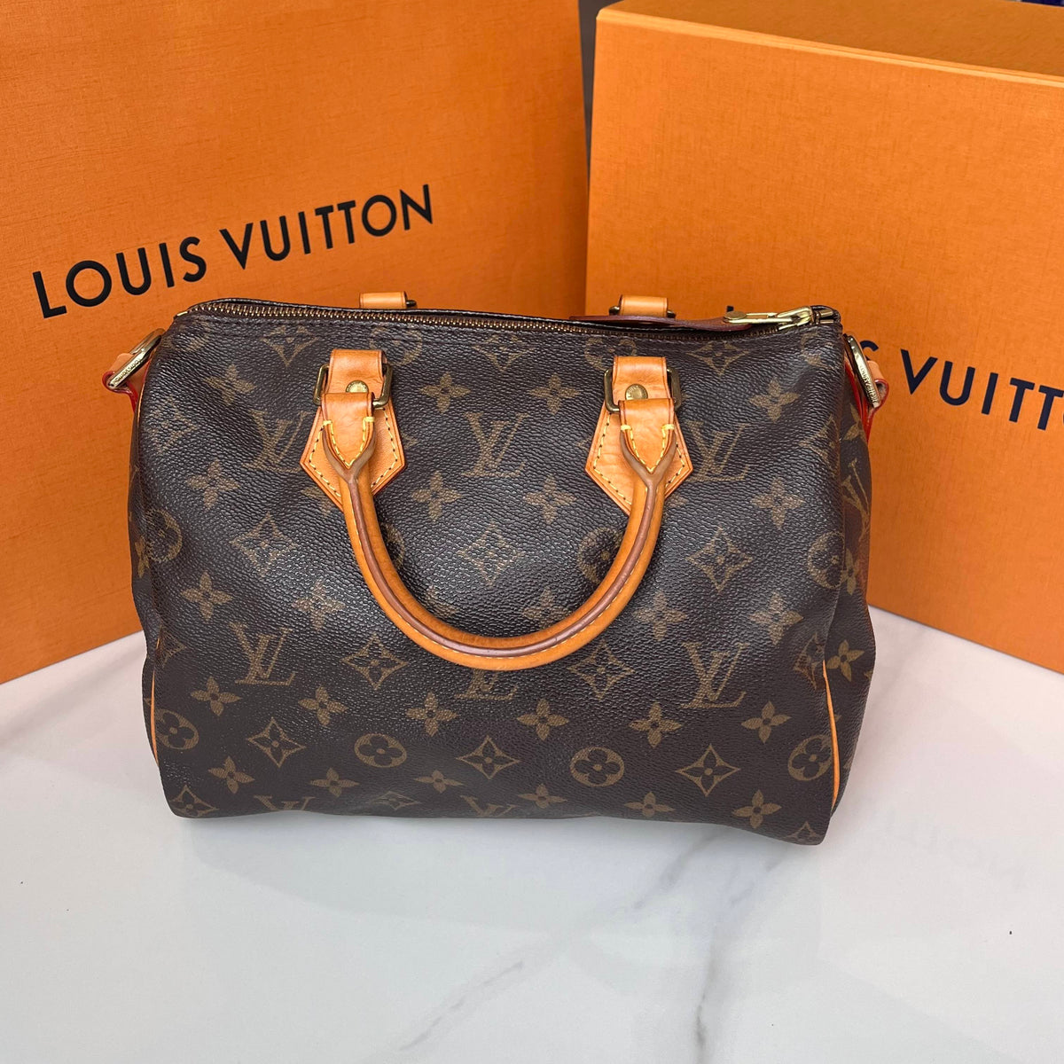 Louis Vuitton - Speedy 25 - Cloth - Brown - (small)