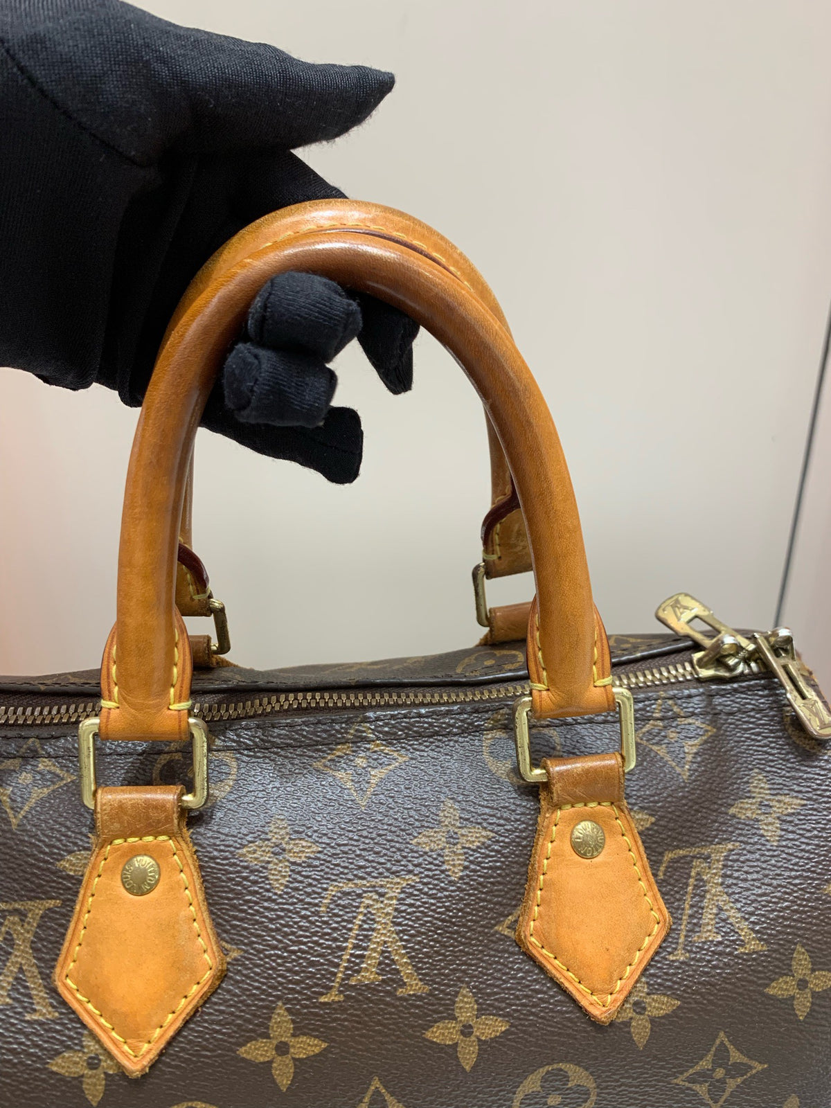 Louis Vuitton - Speedy 25 - Cloth - Brown - (small)