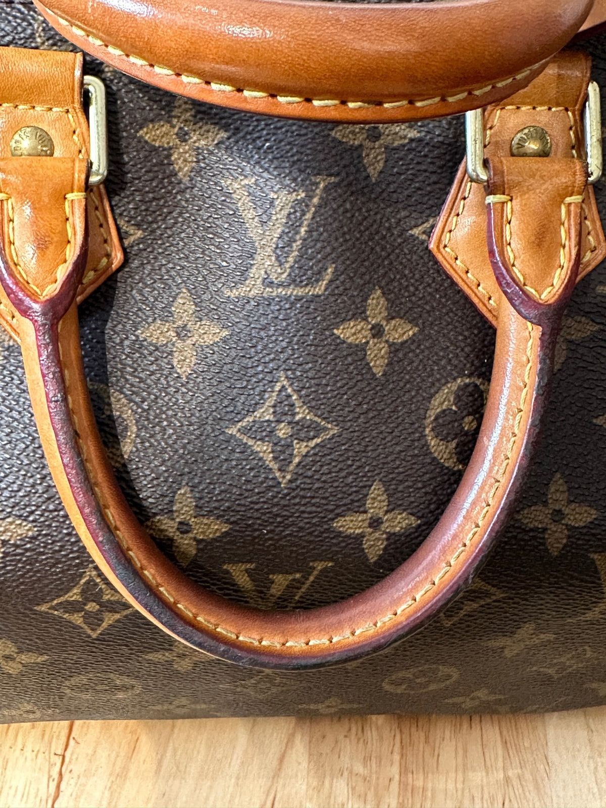 Louis Vuitton - Speedy 25 - Cloth - Brown - (small)