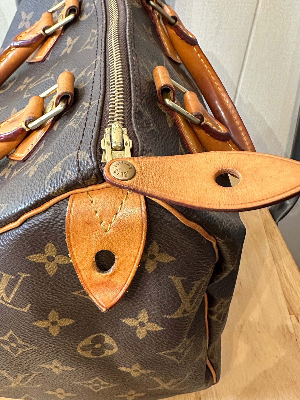 Louis Vuitton - Speedy 25 - Cloth - Brown - (small)