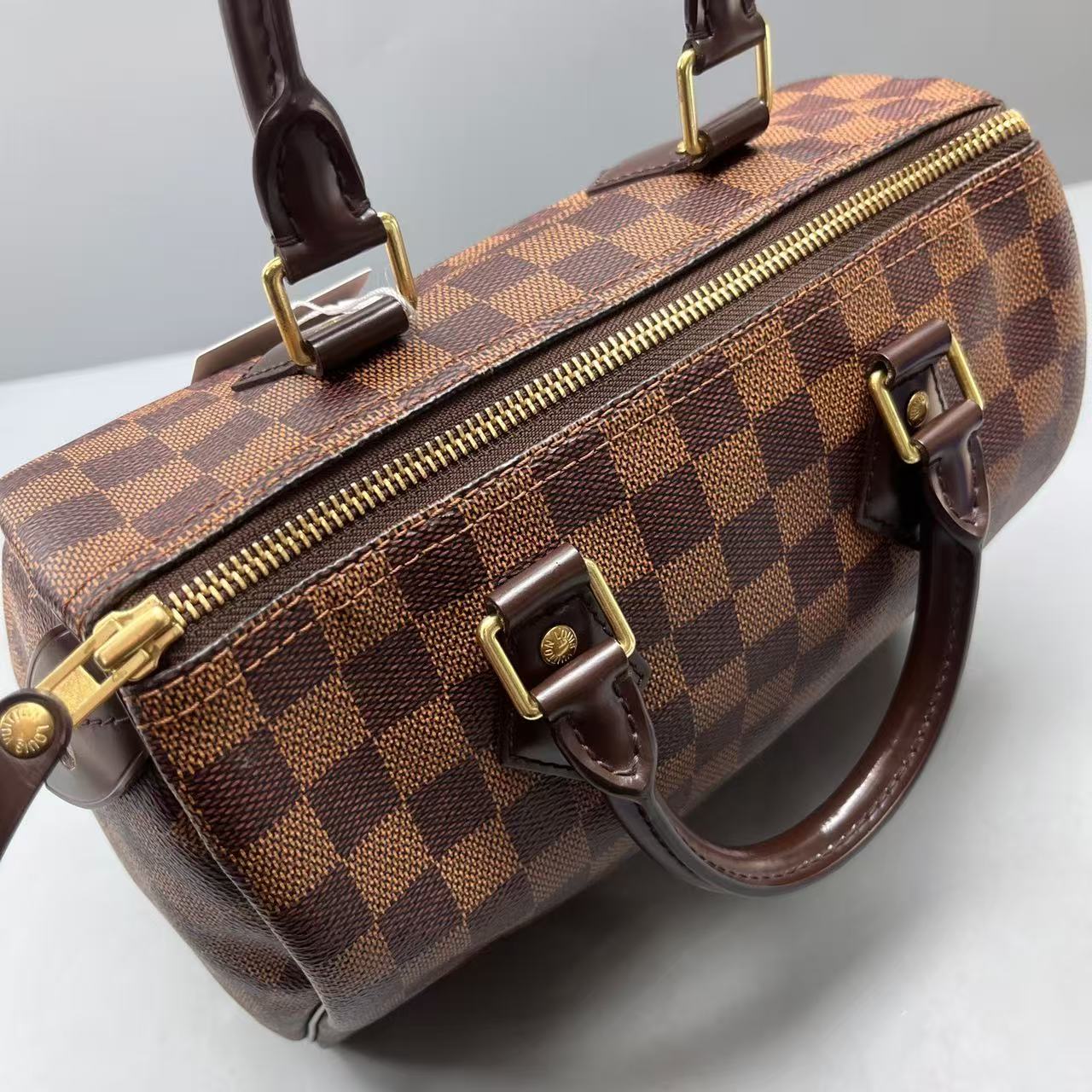 Louis Vuitton - Speedy 25 - Coated canvas with leather trim - Brown - (Small)