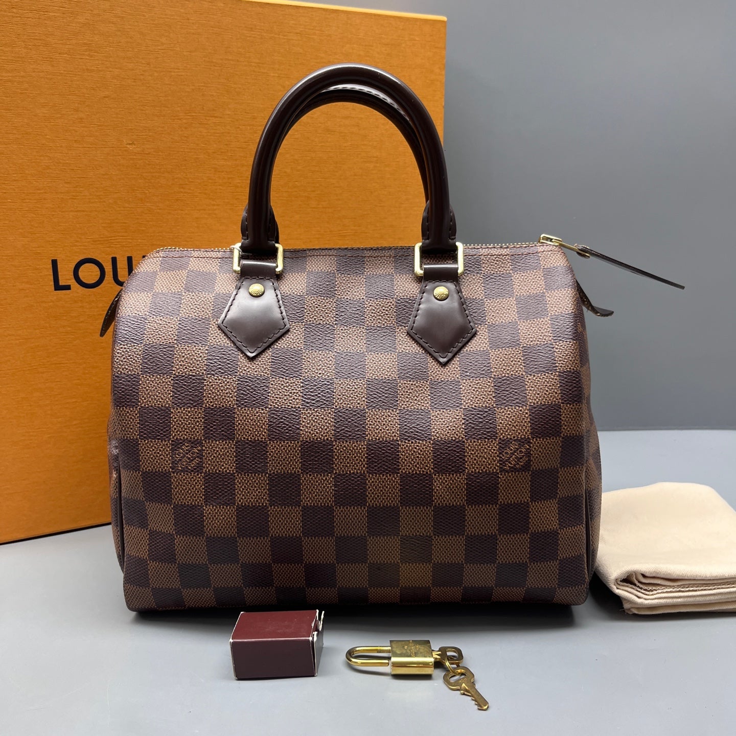 Louis Vuitton - Speedy 25 - Leather - Brown - (mini)