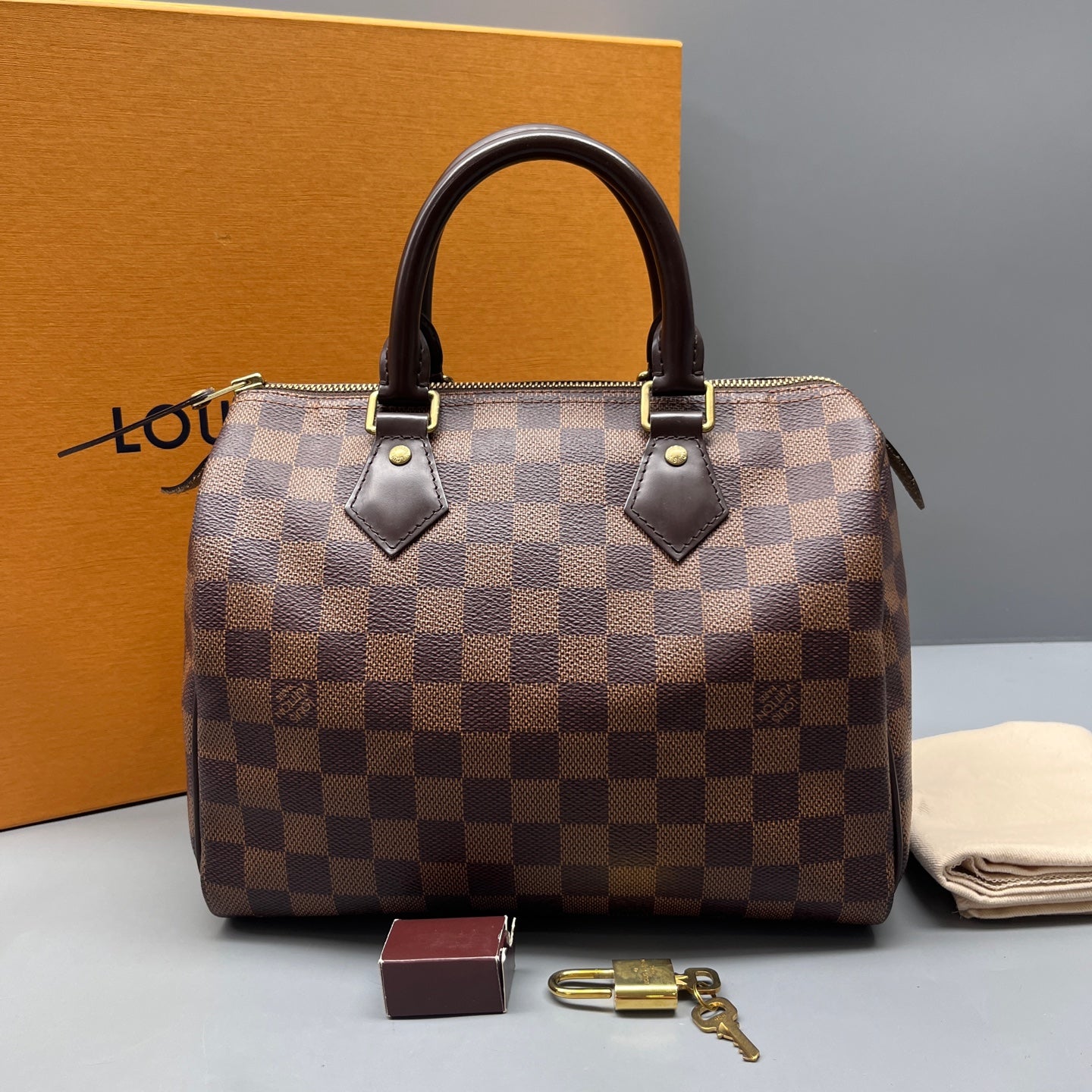 Louis Vuitton - Speedy 25 - Leather - Brown - (mini)