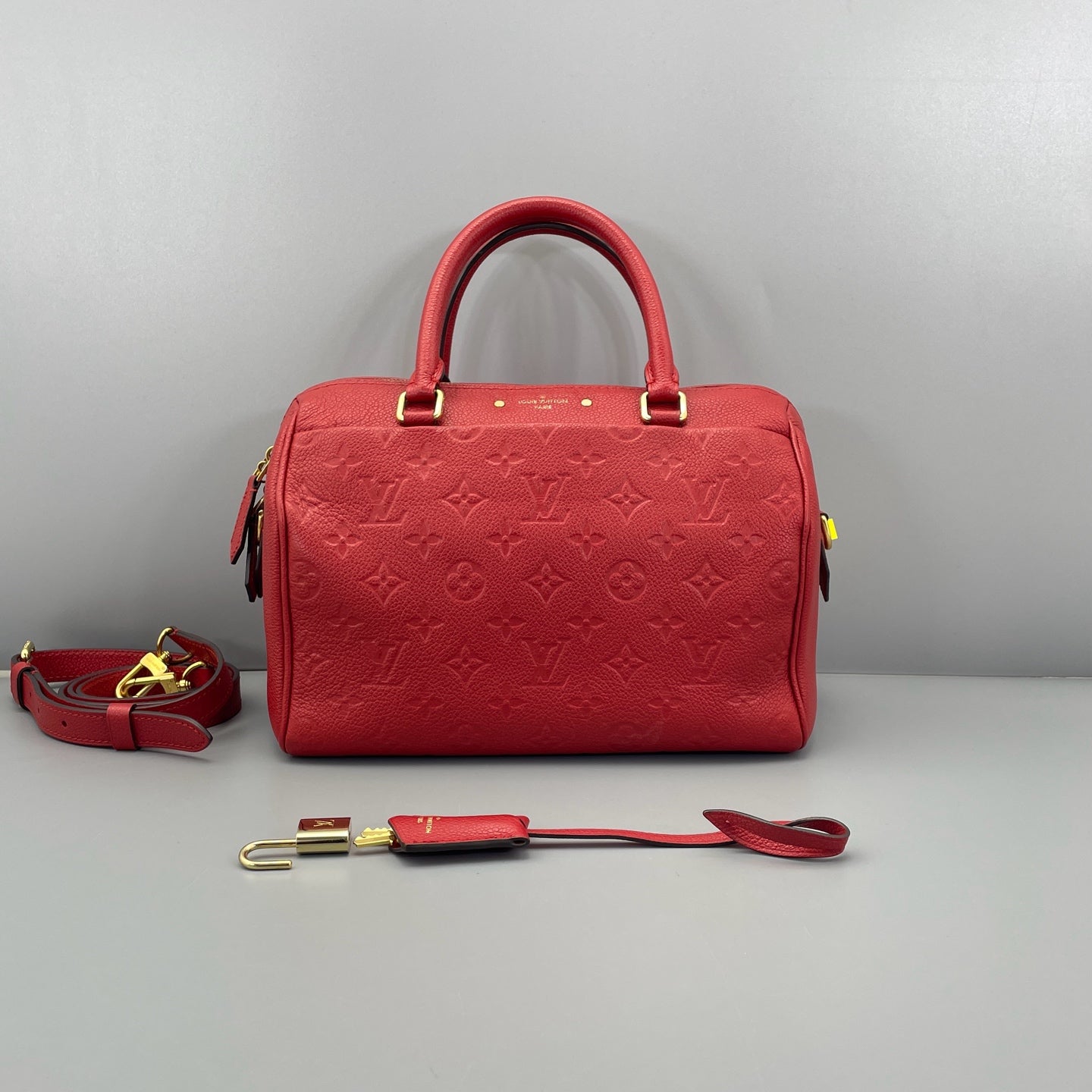 Louis Vuitton - Speedy 25 - Leather - Red - (Medium)