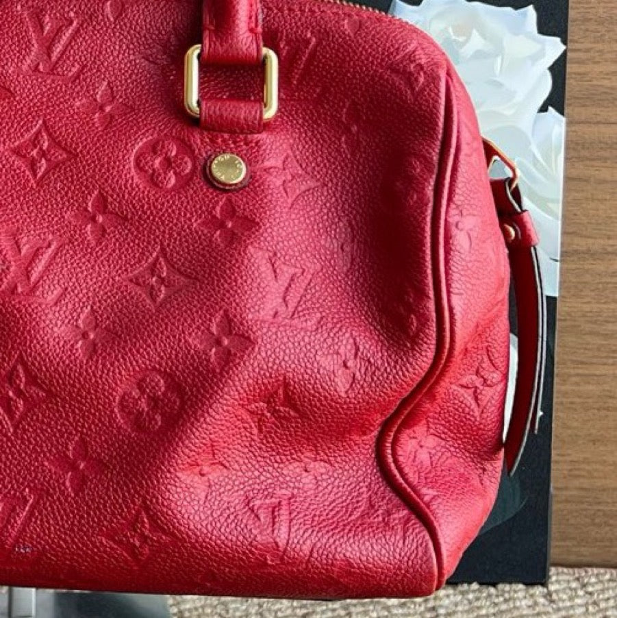 Louis Vuitton - Speedy 25 - Leather - Red - (Small)