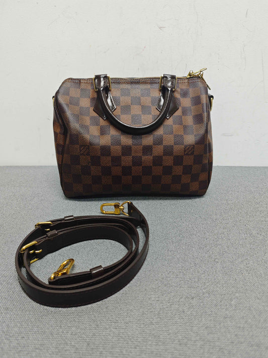 Louis Vuitton - Speedy 25 - Synthetic - Brown - (mini)