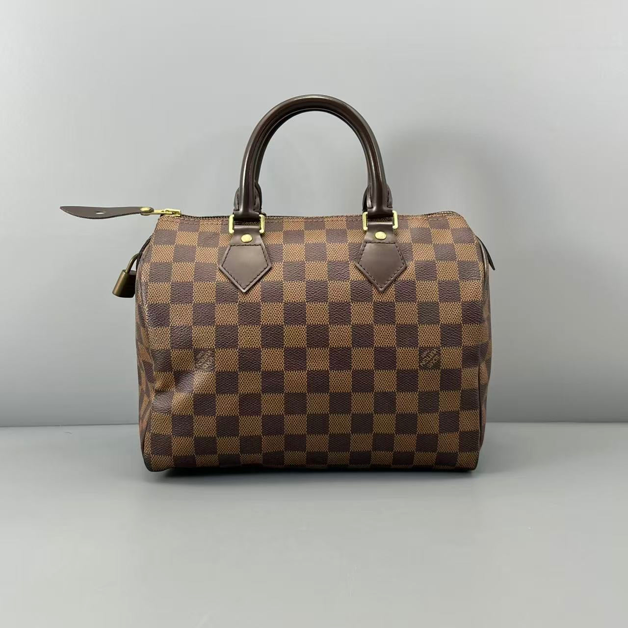 Louis Vuitton - Speedy 25 - Synthetic - Brown - (small)