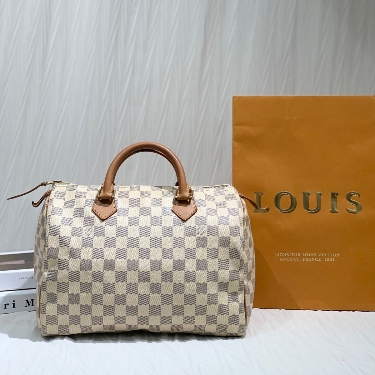 Louis Vuitton - Speedy 30 - Cloth - Beige - (medium)