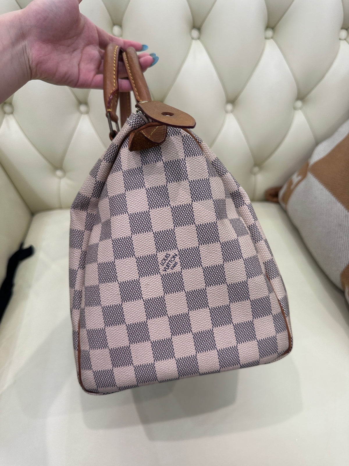 Louis Vuitton - Speedy 30 - Cloth - Beige - (medium)