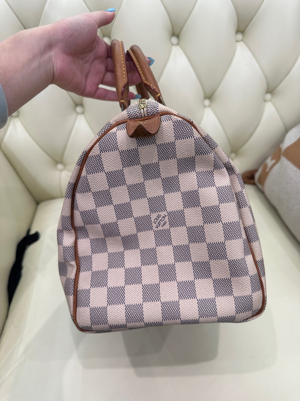 Louis Vuitton - Speedy 30 - Cloth - Beige - (medium)