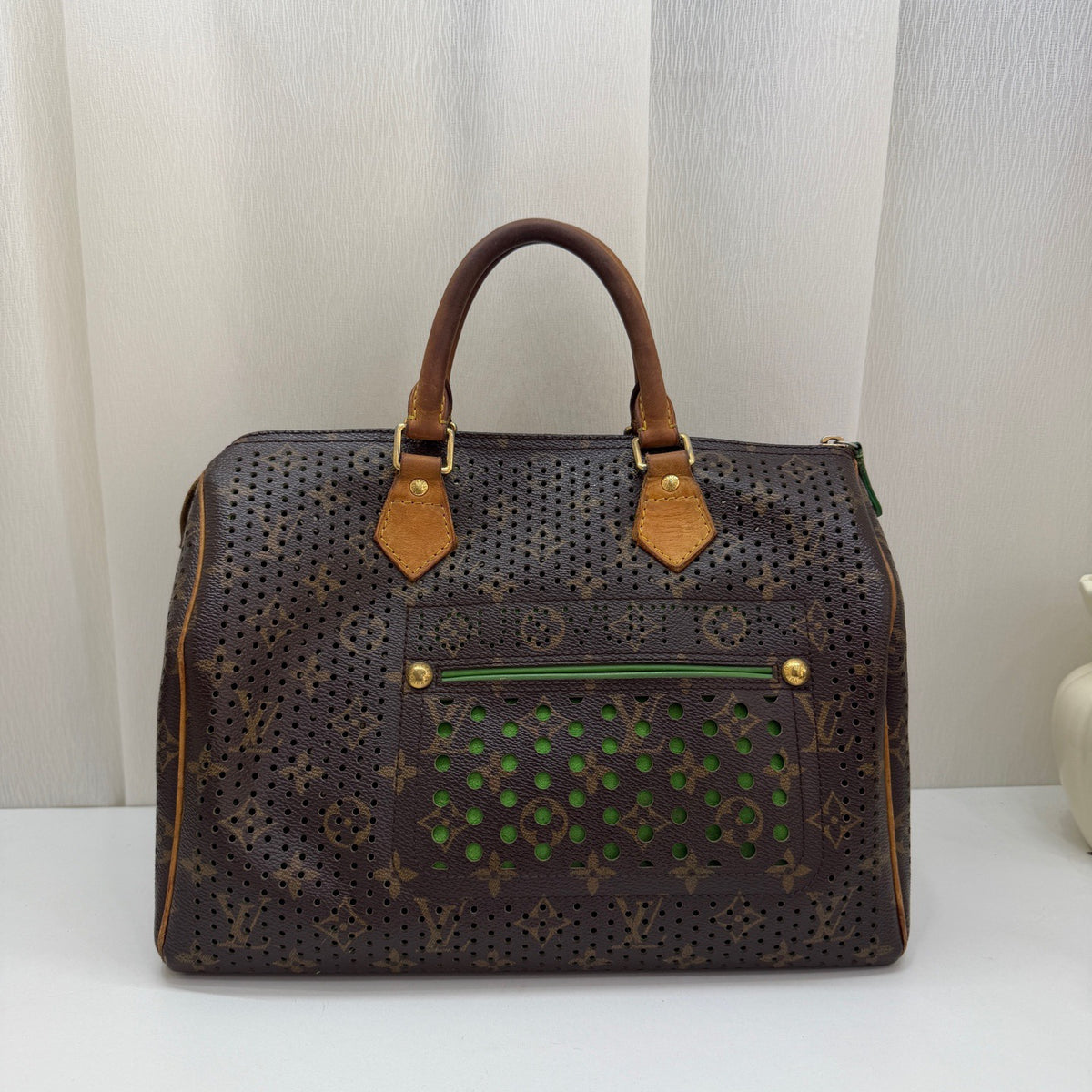 Louis Vuitton - Speedy 30 - Cloth - Black - (Medium)