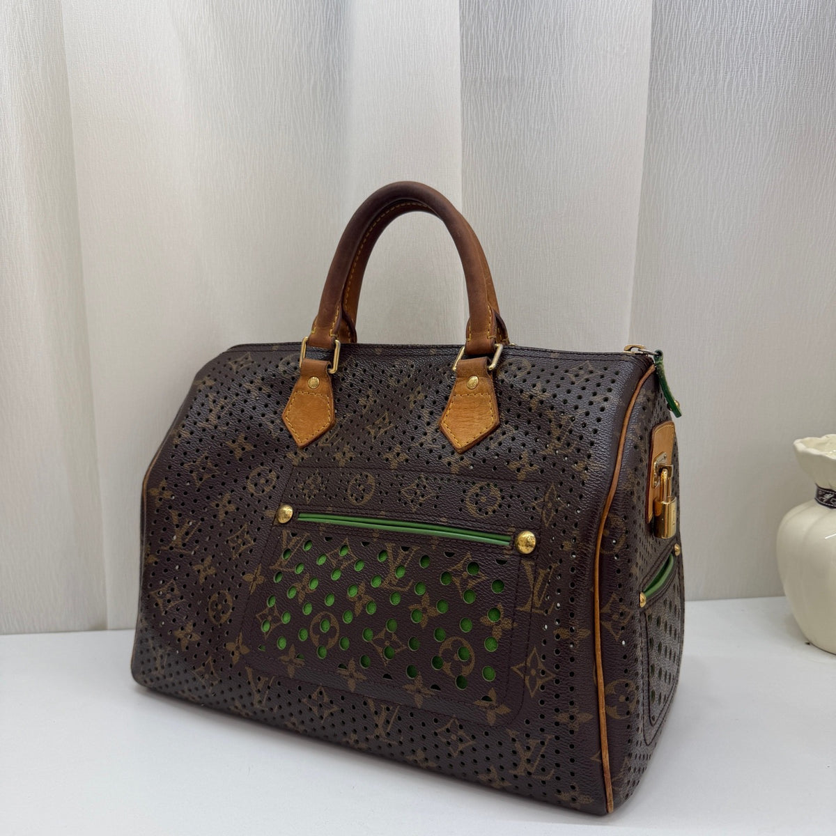 Louis Vuitton - Speedy 30 - Cloth - Black - (Medium)