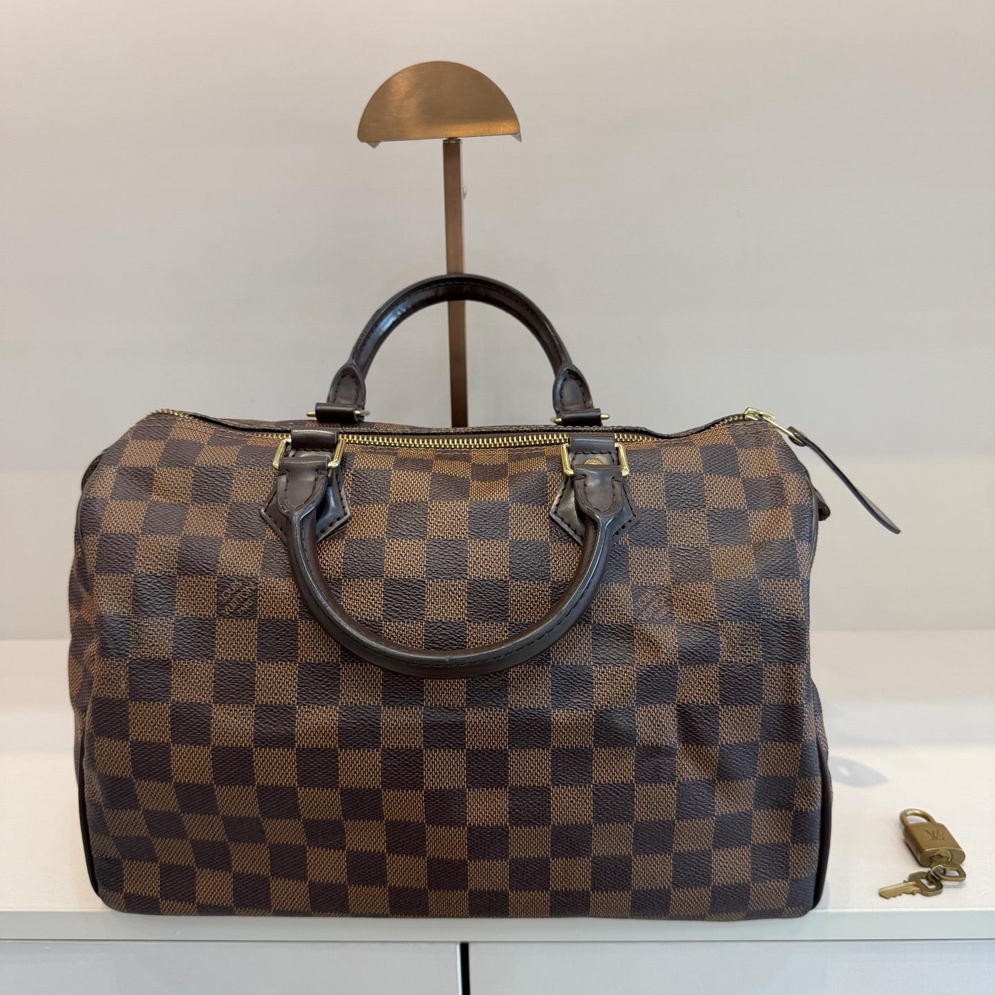 Louis Vuitton - Speedy 30 - Cloth - Brown - (30)
