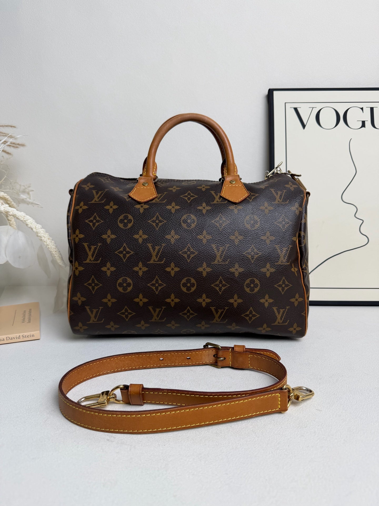 Louis Vuitton - Speedy 30 - Cloth - Brown - (30)