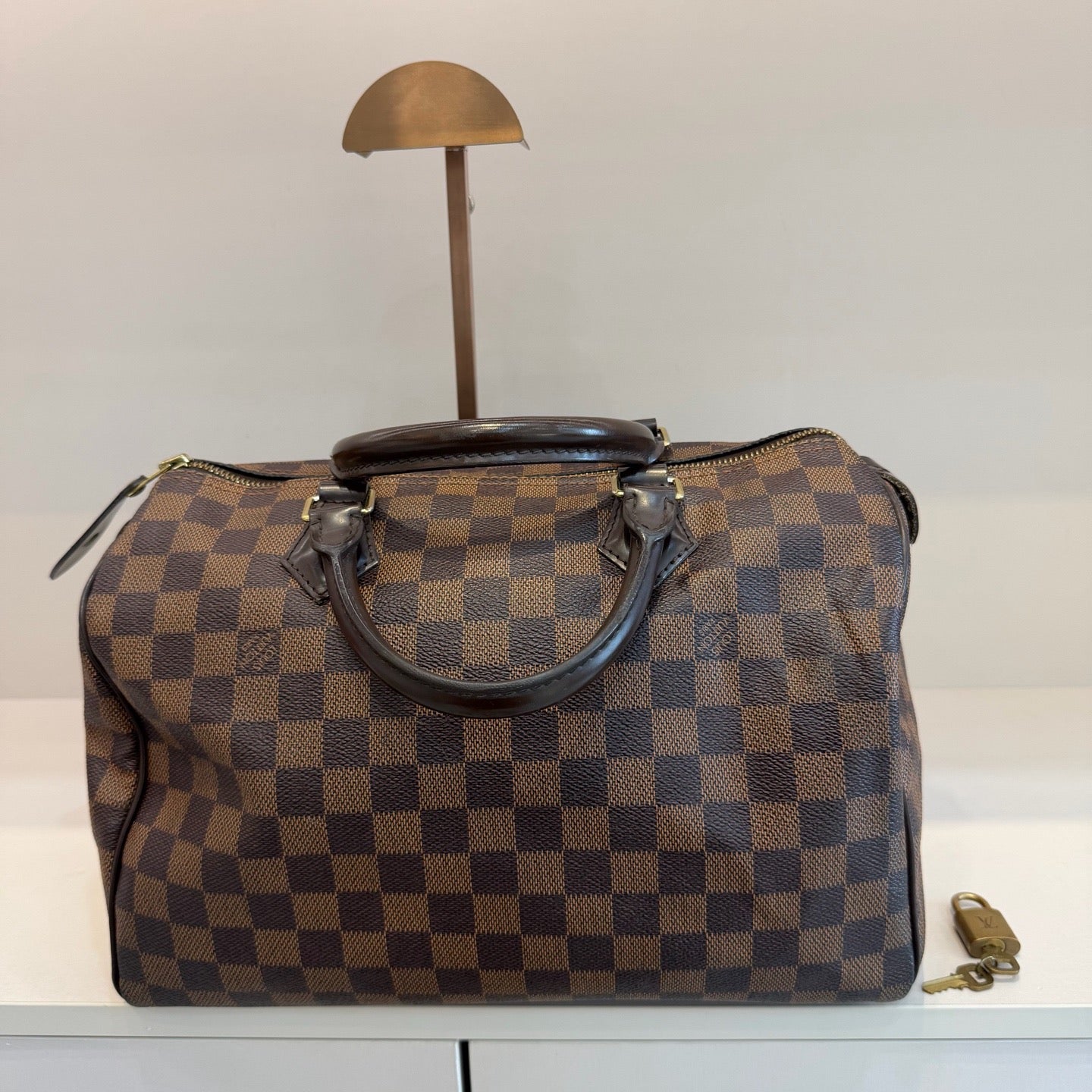 Louis Vuitton - Speedy 30 - Cloth - Brown - (30)
