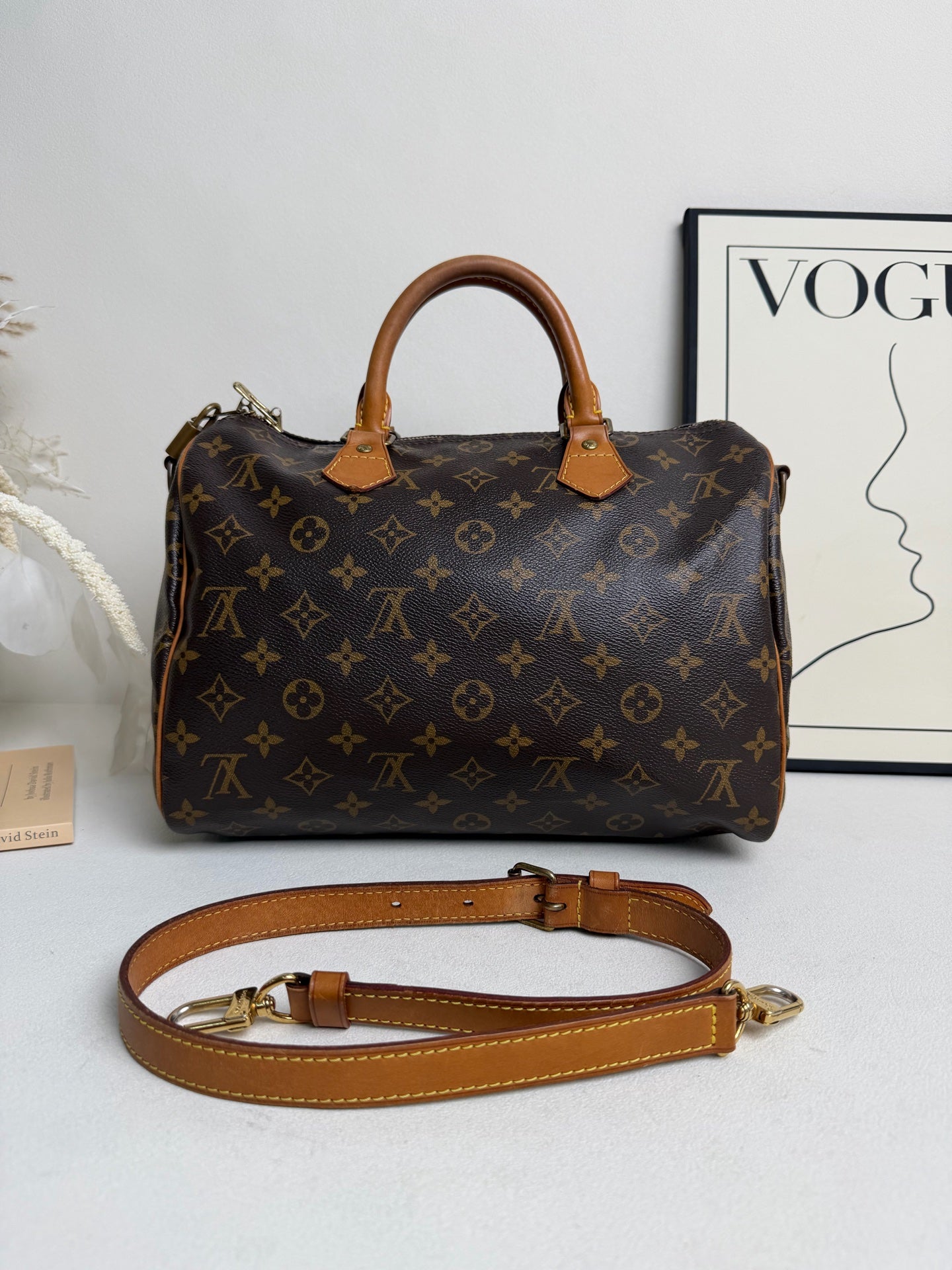 Louis Vuitton - Speedy 30 - Cloth - Brown - (30)