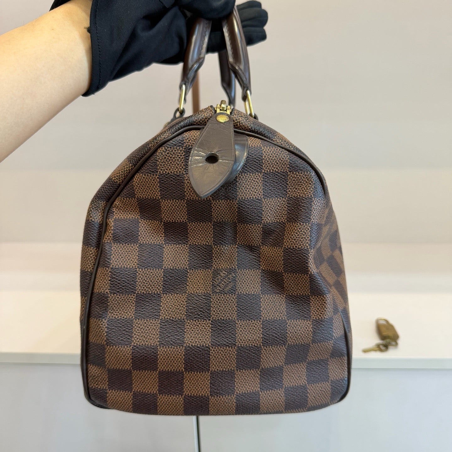 Louis Vuitton - Speedy 30 - Cloth - Brown - (30)