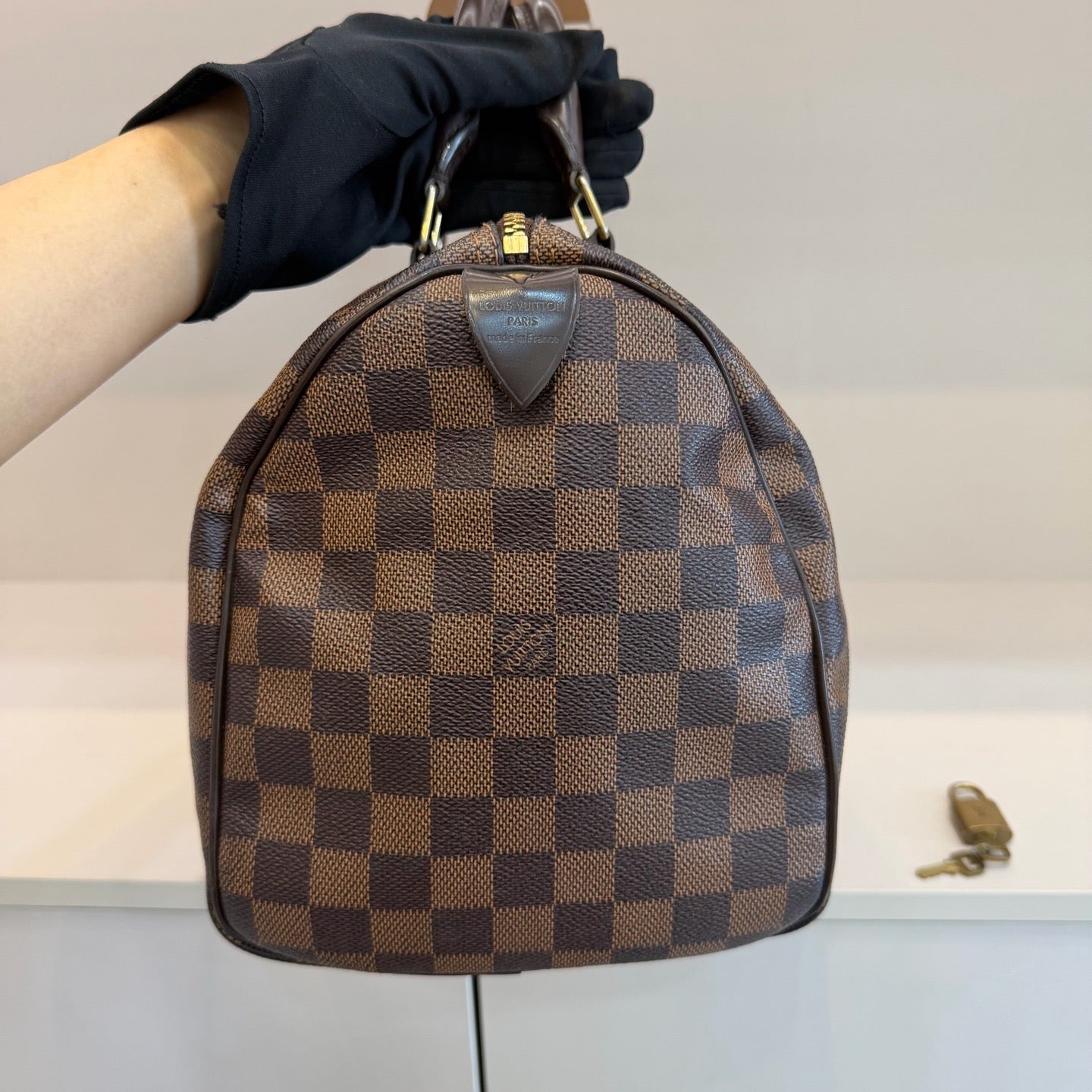 Louis Vuitton - Speedy 30 - Cloth - Brown - (30)