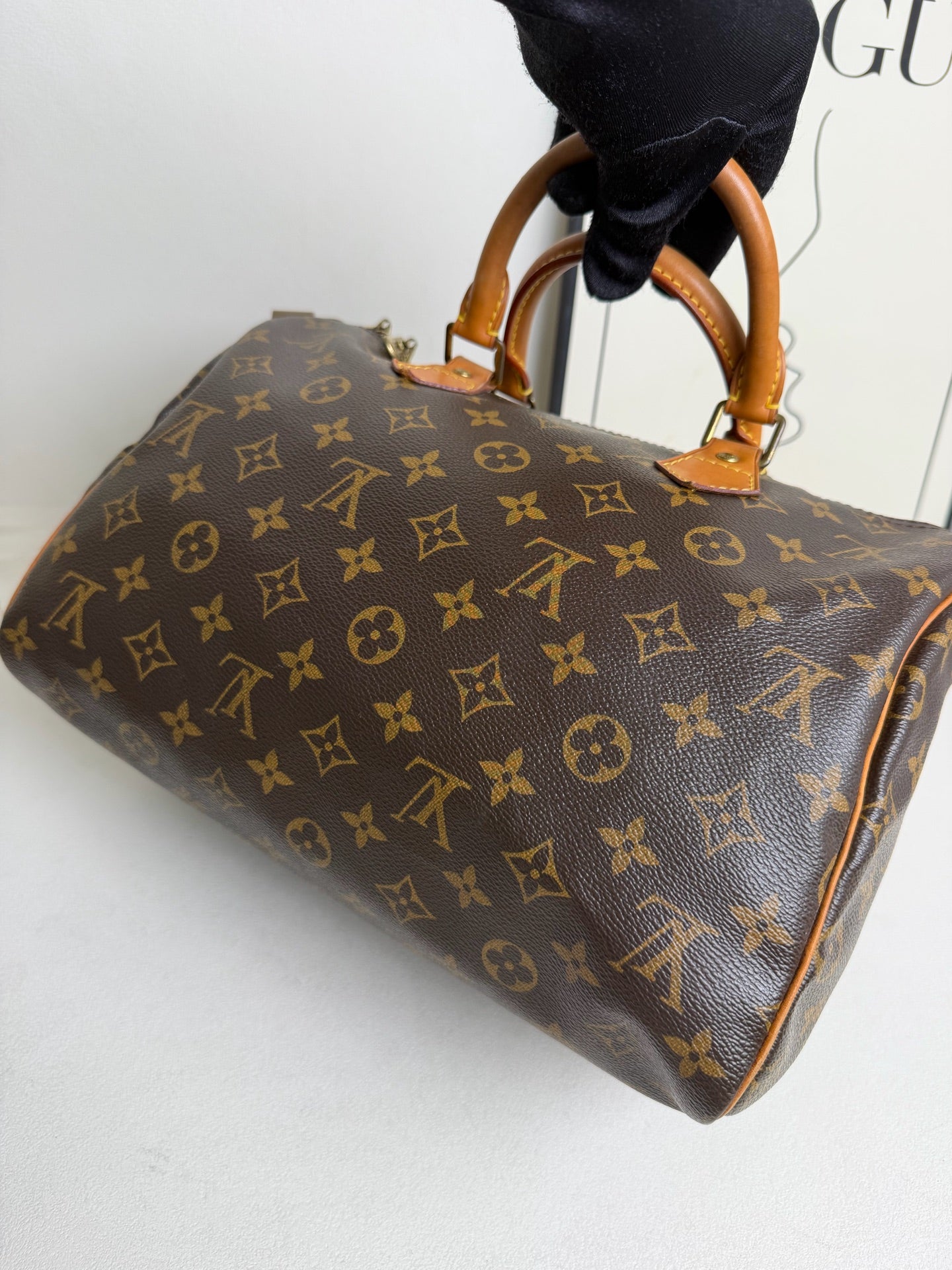 Louis Vuitton - Speedy 30 - Cloth - Brown - (30)