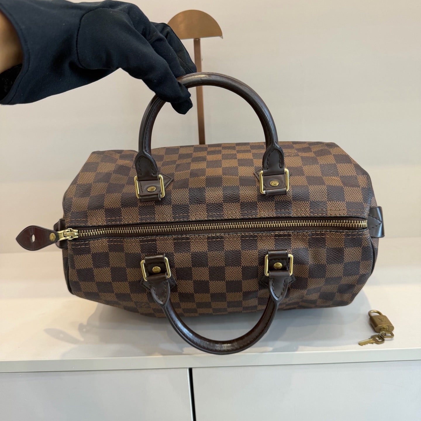 Louis Vuitton - Speedy 30 - Cloth - Brown - (30)