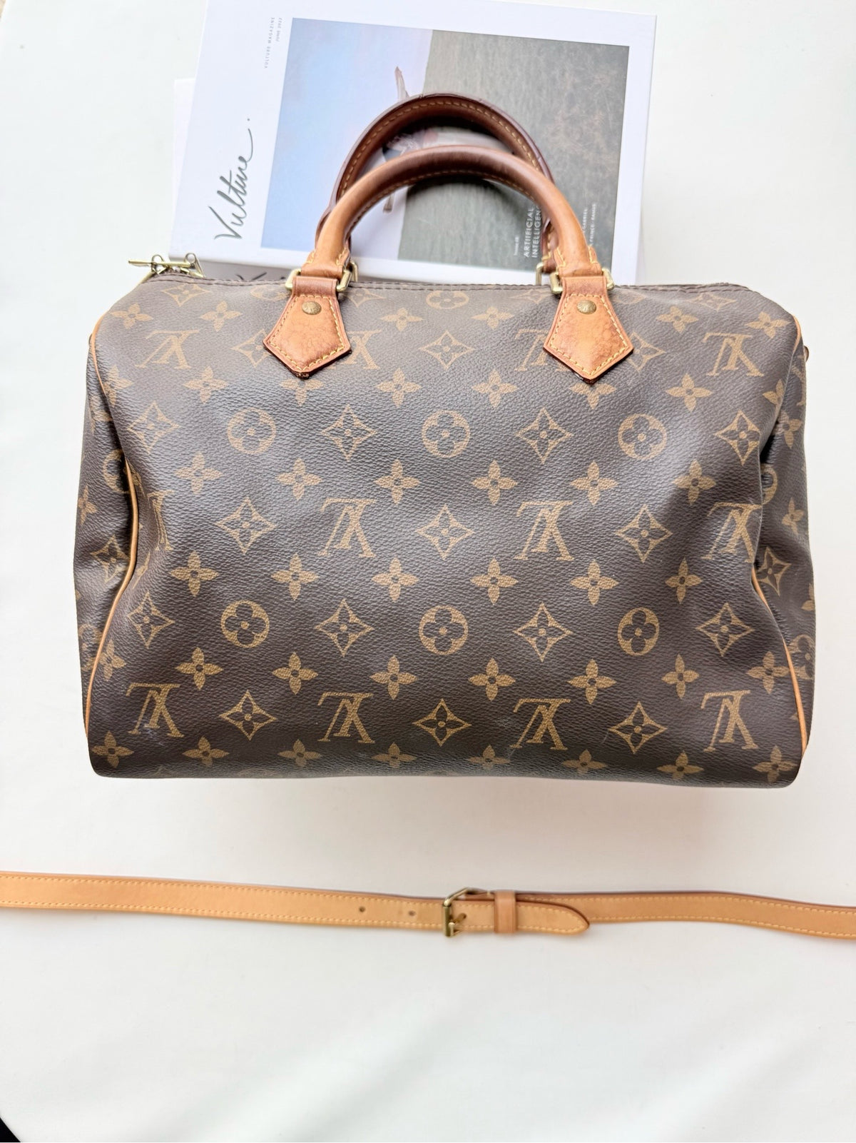 Louis Vuitton - Speedy 30 - Cloth - Brown - (medium)