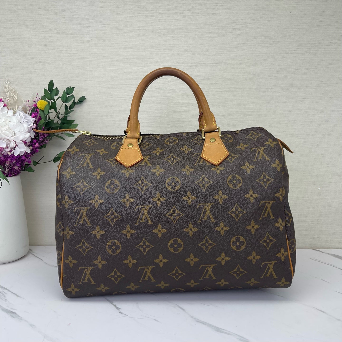 Louis Vuitton - Speedy 30 - Cloth - Brown - (medium)