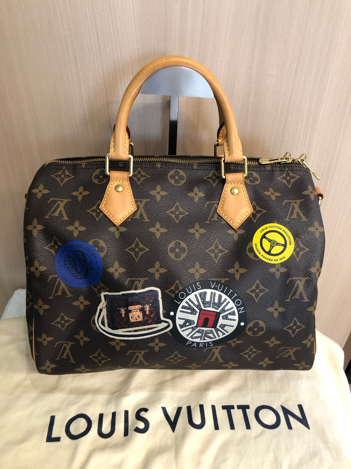 Louis Vuitton - Speedy 30 - Cloth - Brown - (medium)