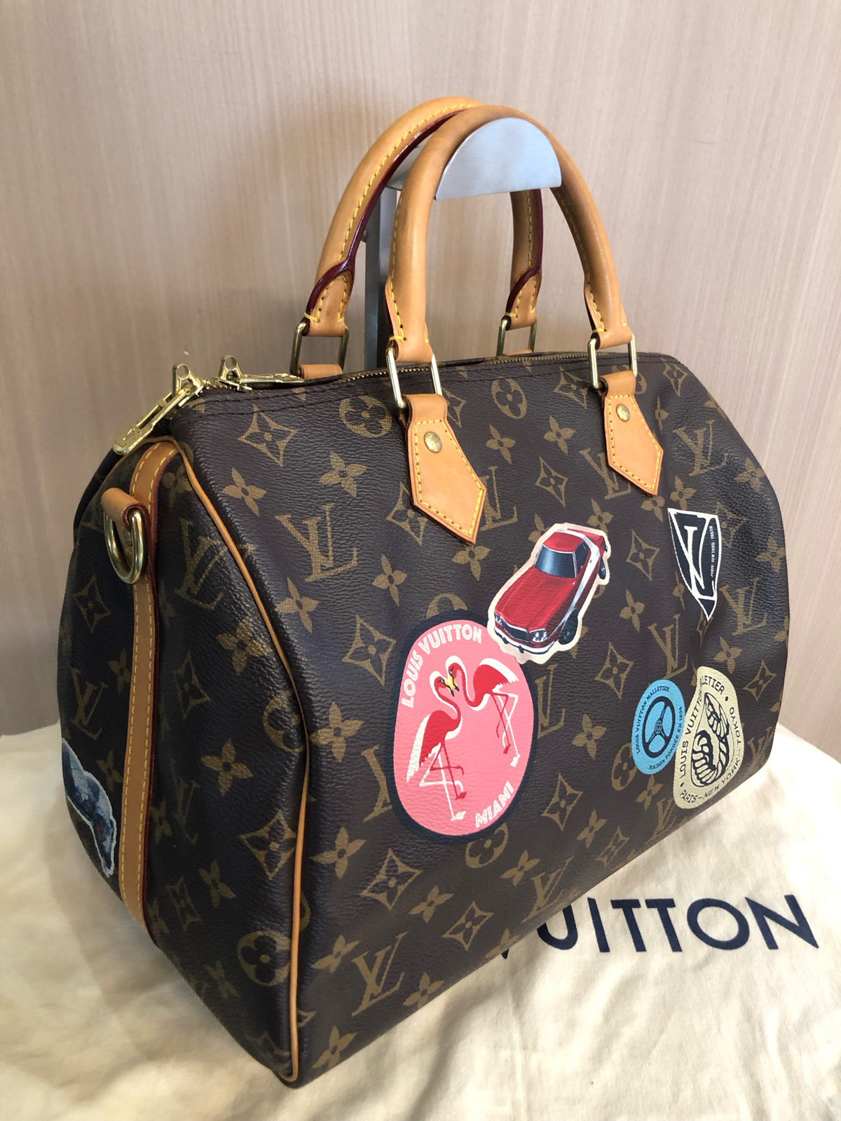 Louis Vuitton - Speedy 30 - Cloth - Brown - (medium)