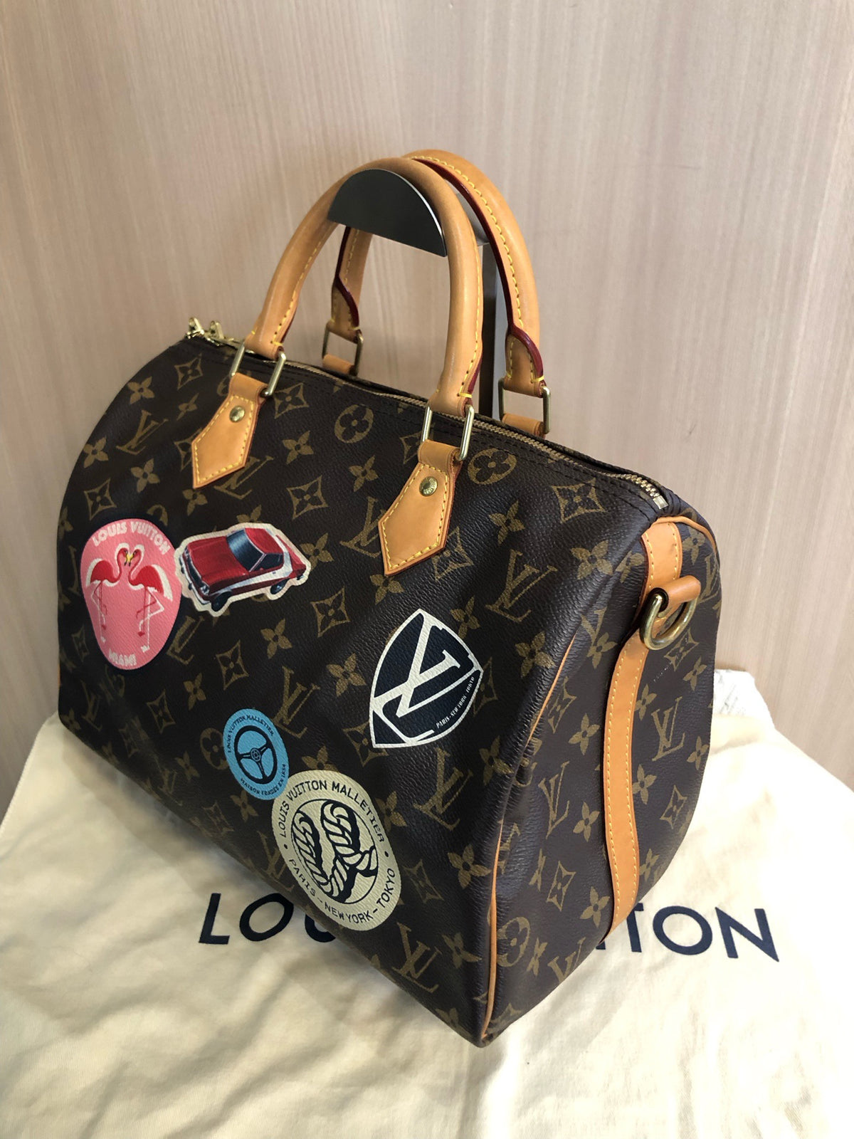 Louis Vuitton - Speedy 30 - Cloth - Brown - (medium)