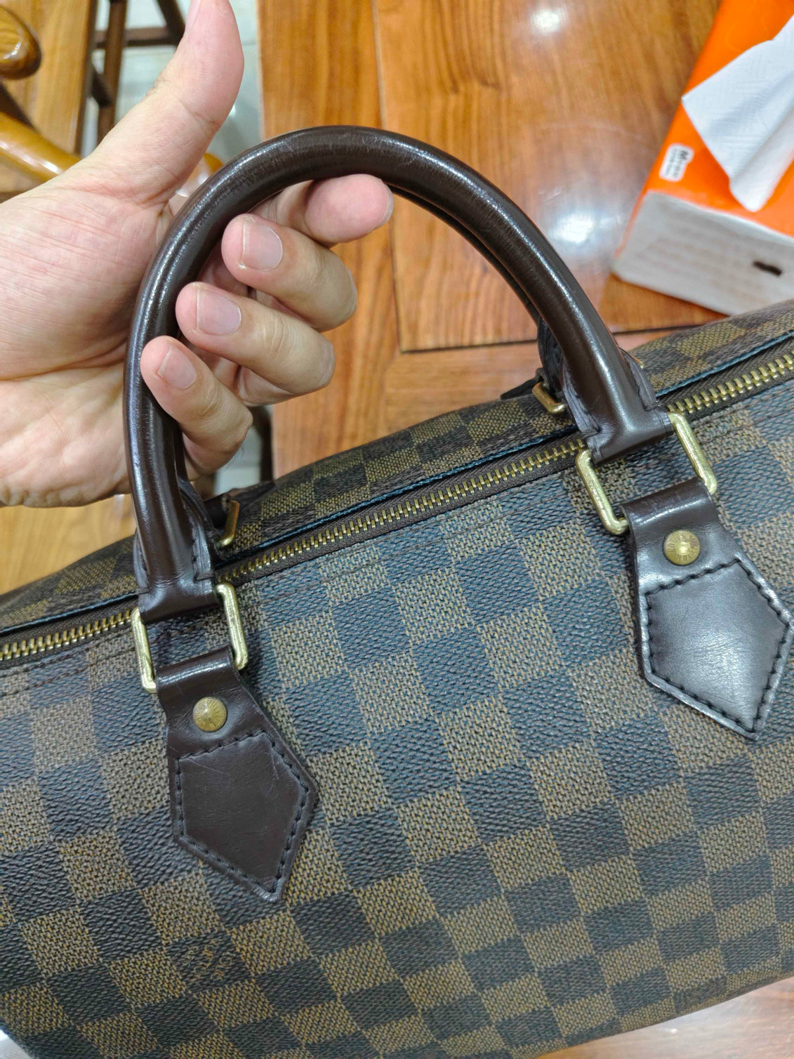 Louis Vuitton - Speedy 30 - Cloth - Brown - (medium)