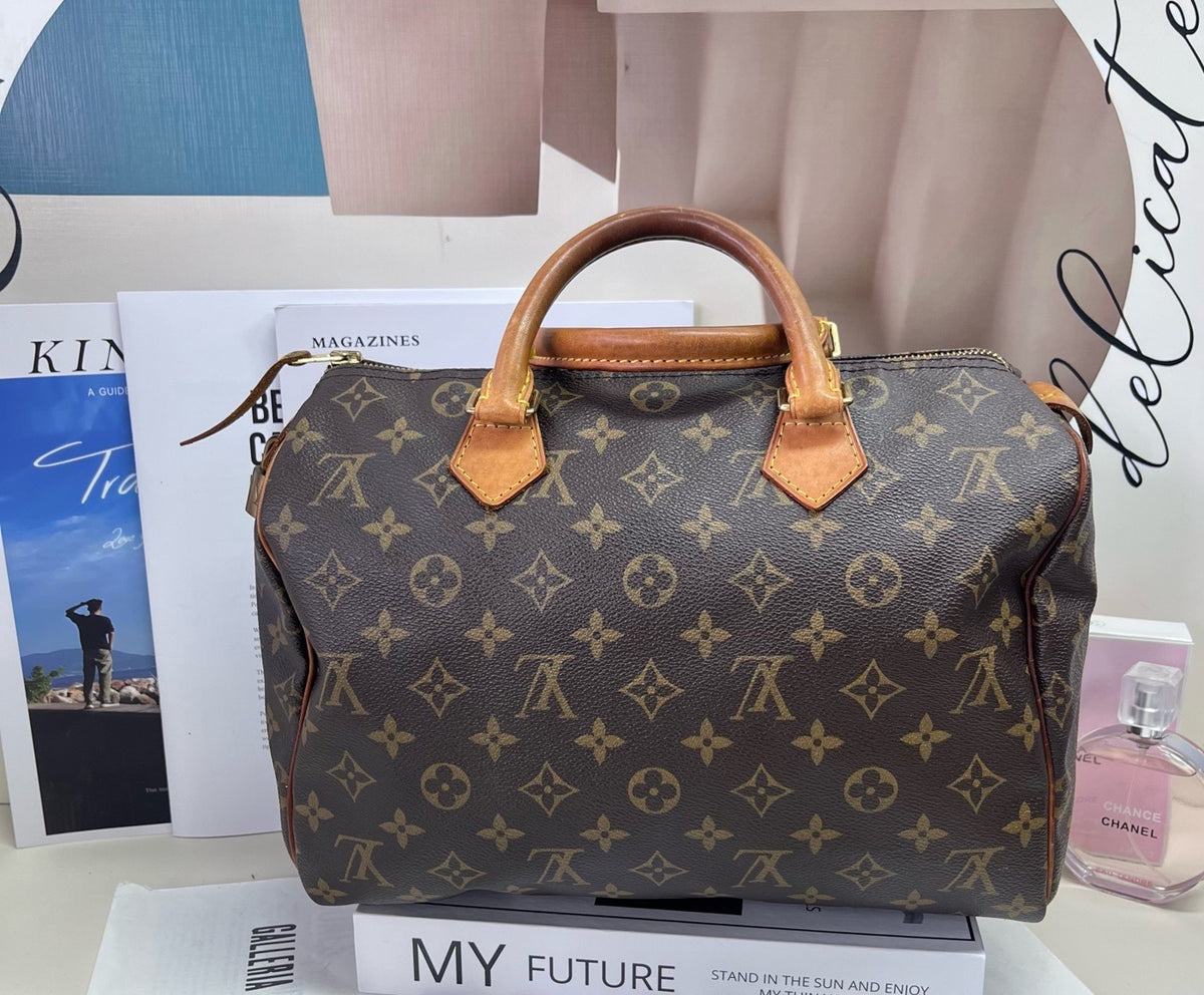 Louis Vuitton - Speedy 30 - Cloth - Grey - (medium)