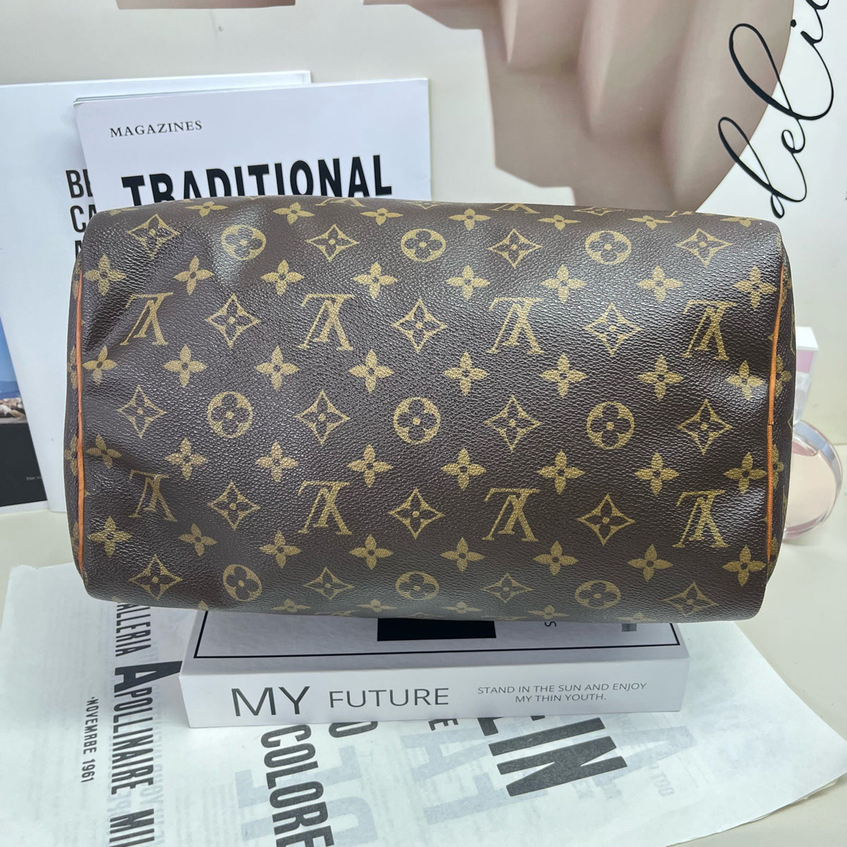Louis Vuitton - Speedy 30 - Cloth - Grey - (medium)
