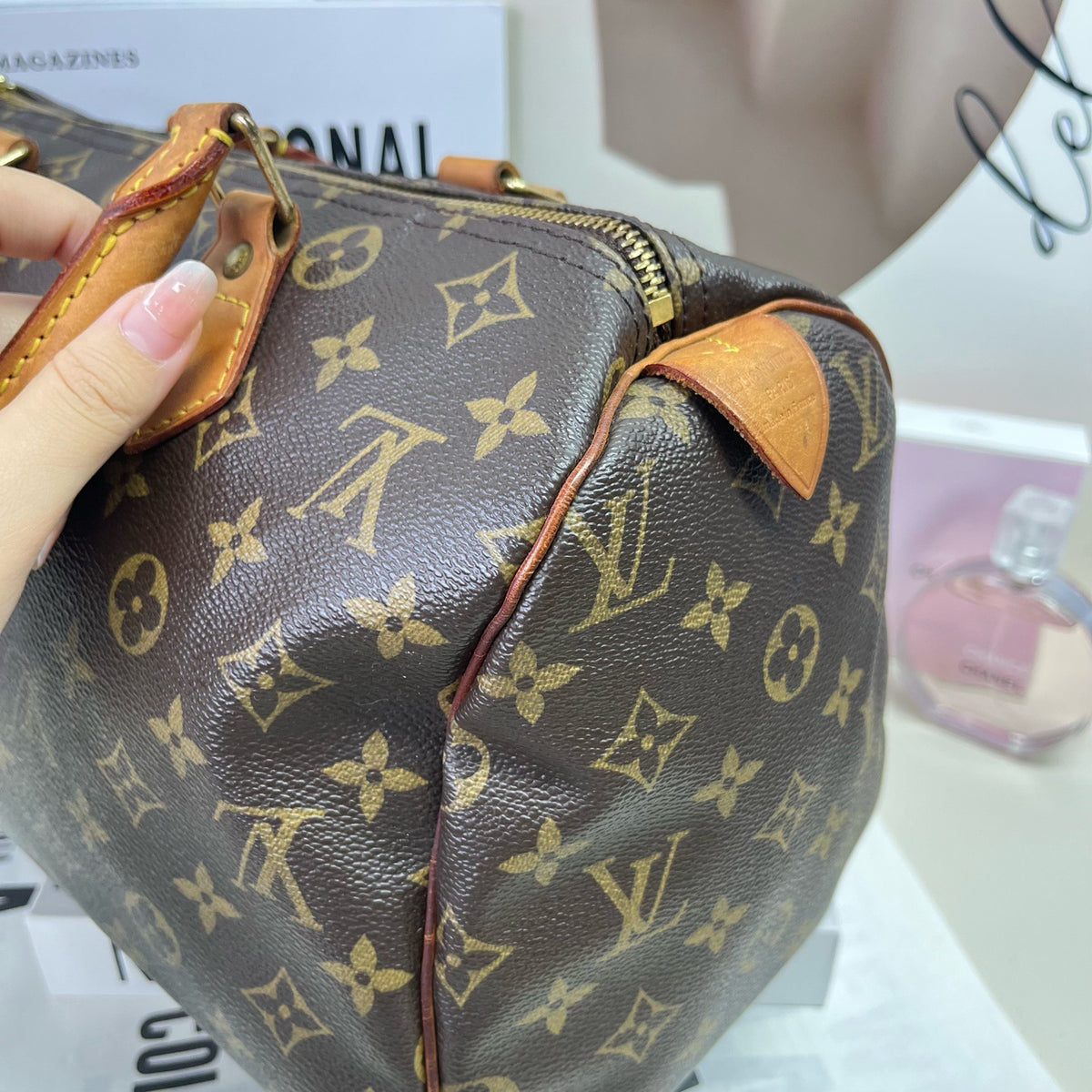 Louis Vuitton - Speedy 30 - Cloth - Grey - (medium)
