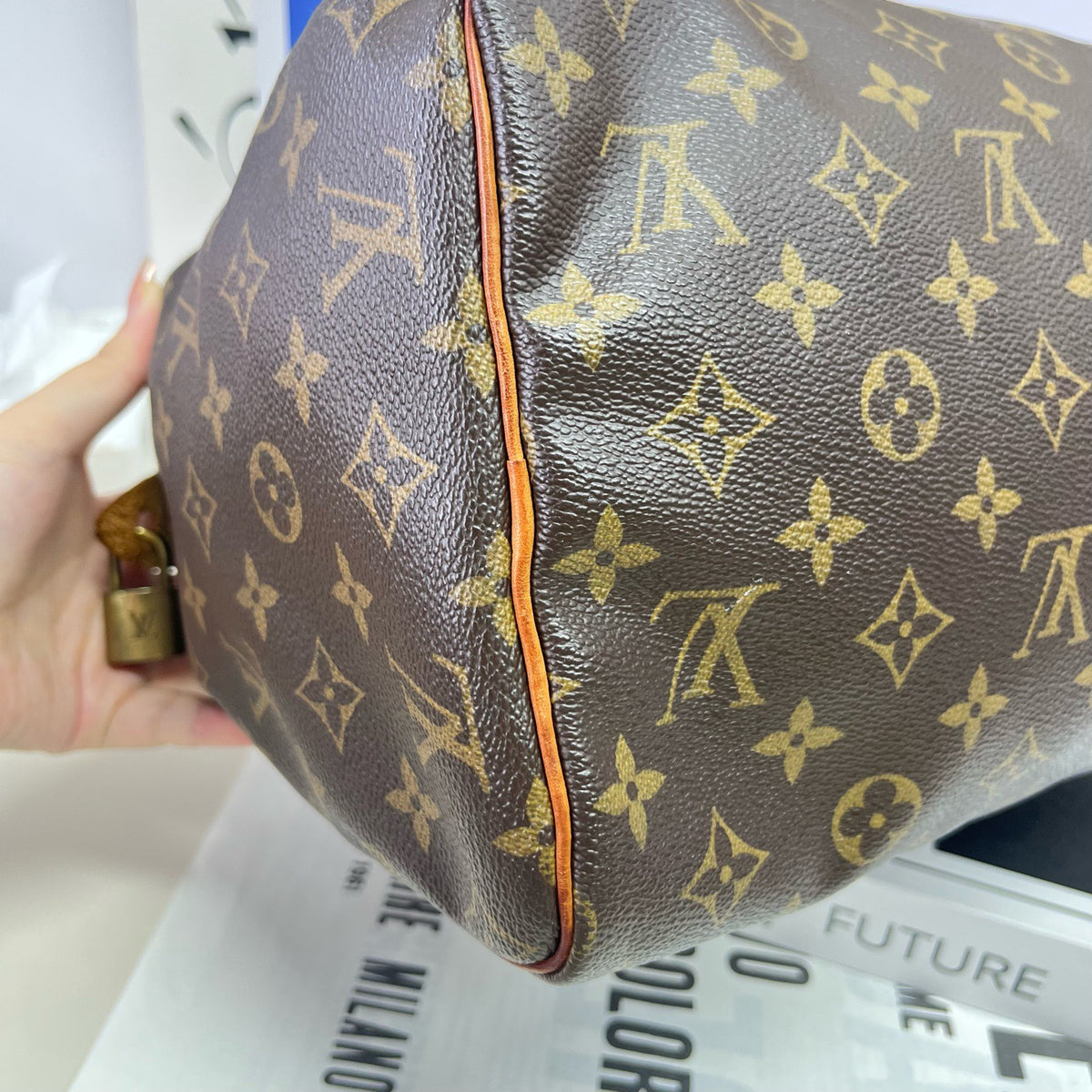 Louis Vuitton - Speedy 30 - Cloth - Grey - (medium)