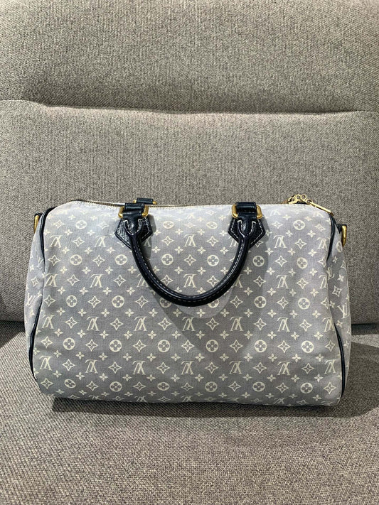 Louis Vuitton - Speedy 30 - Denim - Blue - (30)