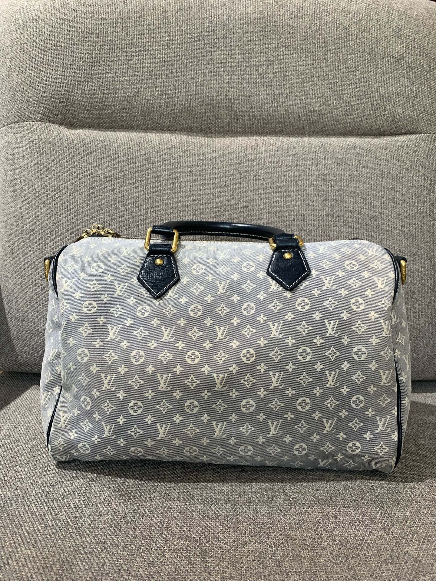 Louis Vuitton - Speedy 30 - Denim - Blue - (30)