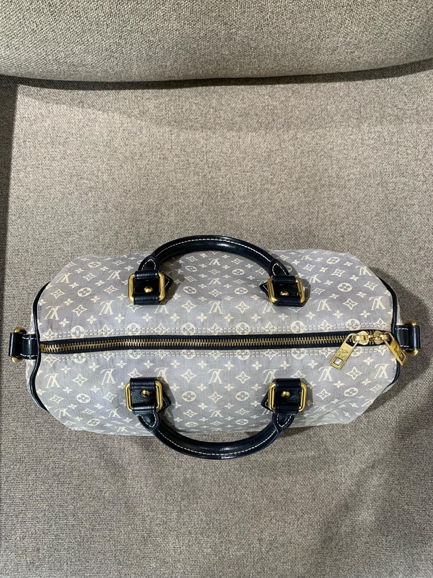 Louis Vuitton - Speedy 30 - Denim - Blue - (30)