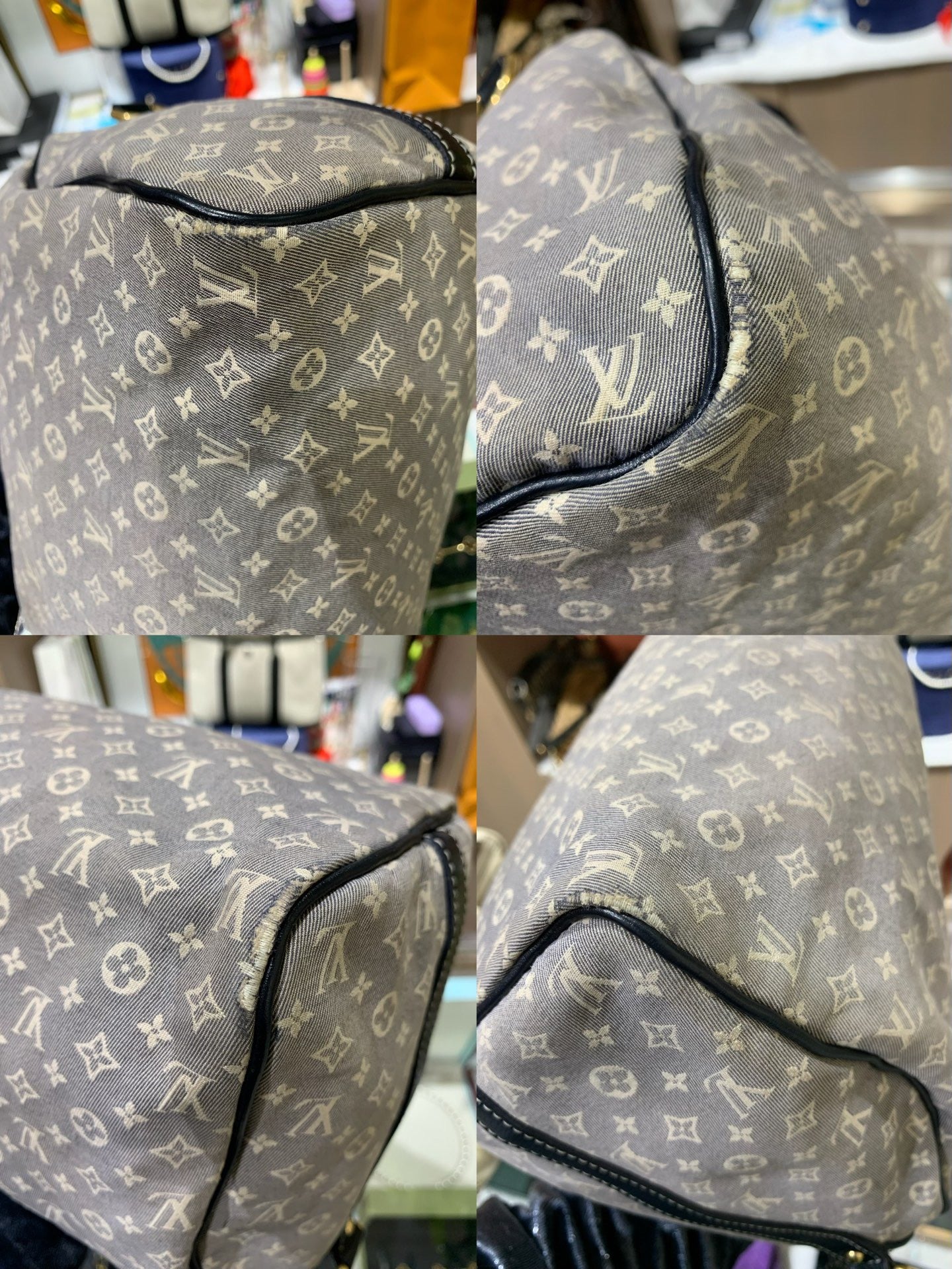 Louis Vuitton - Speedy 30 - Denim - Blue - (30)