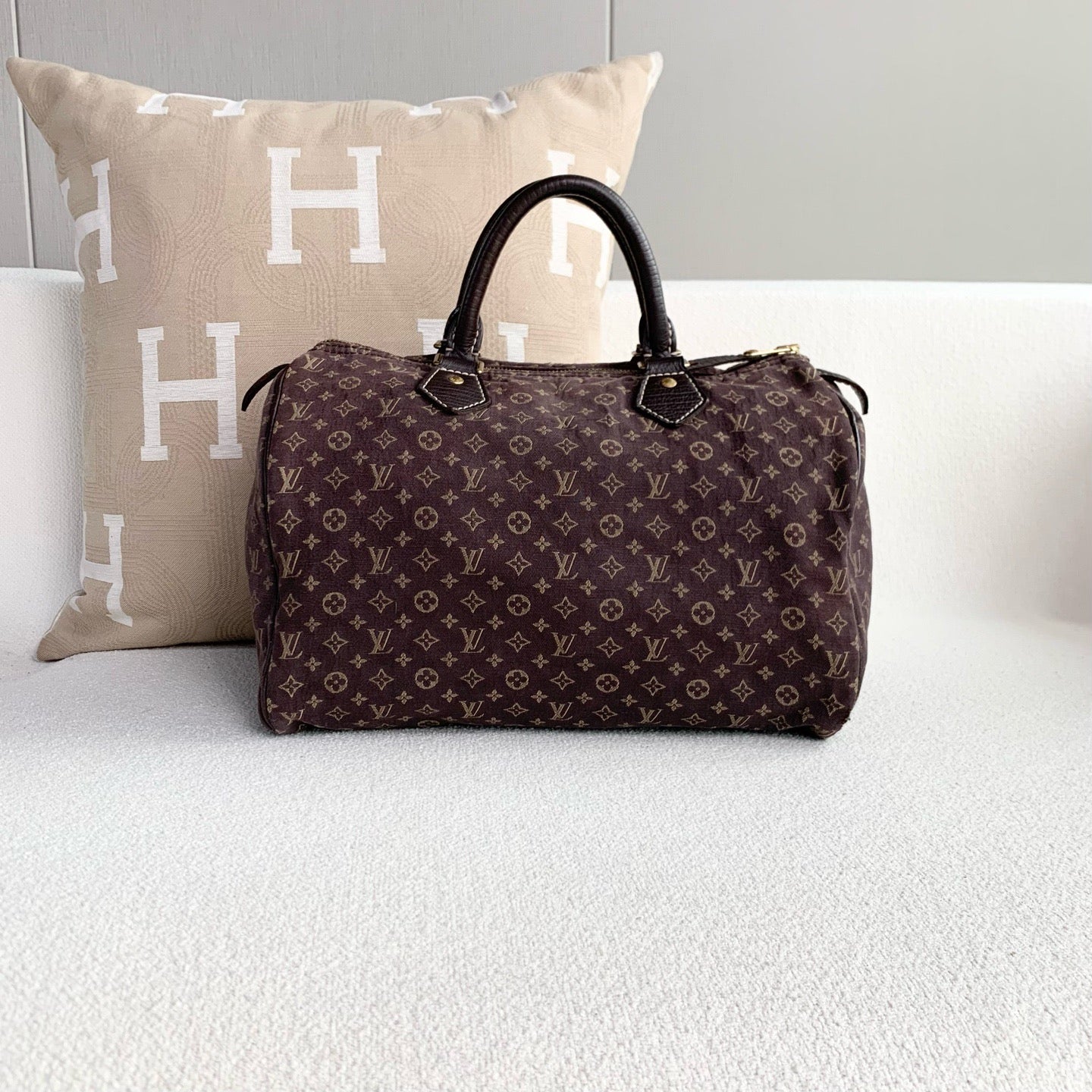Louis Vuitton - Speedy 30 - Denim - Brown - (Medium)