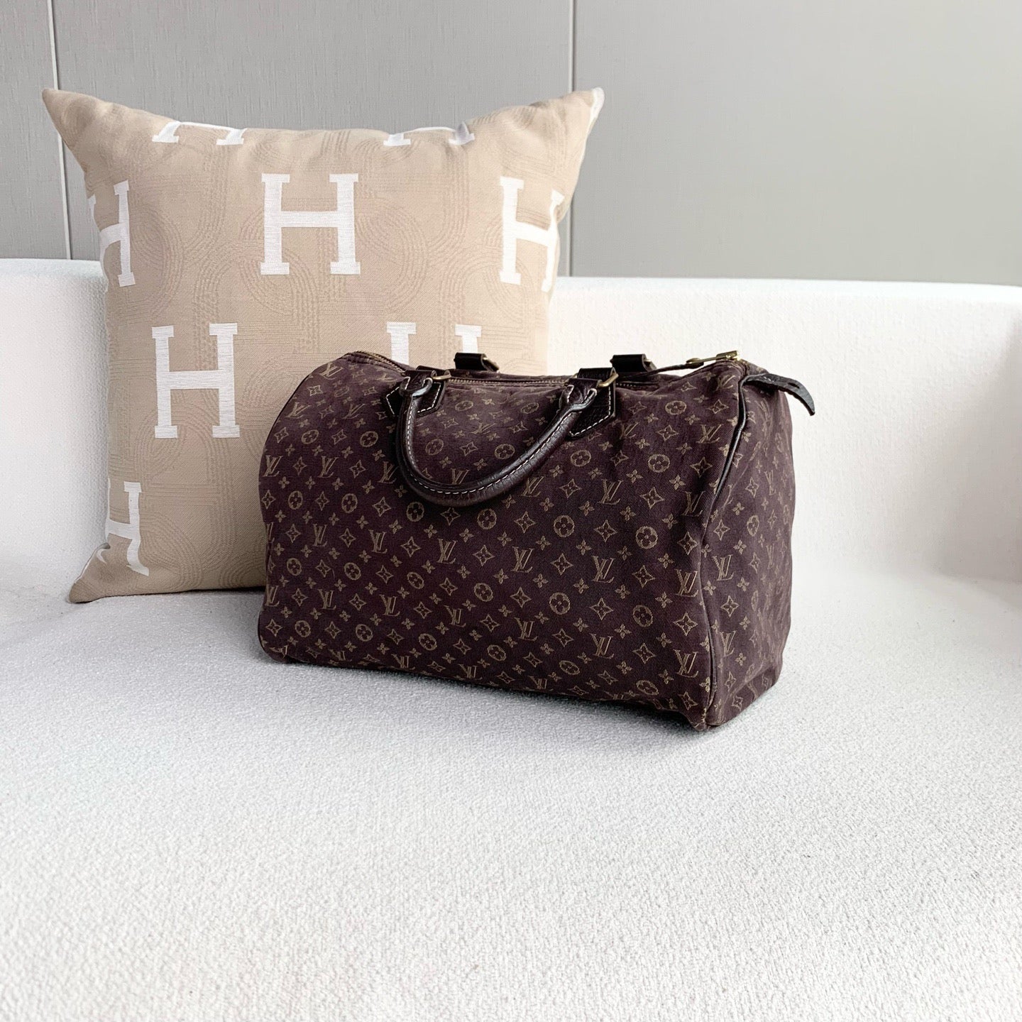 Louis Vuitton - Speedy 30 - Denim - Brown - (Medium)