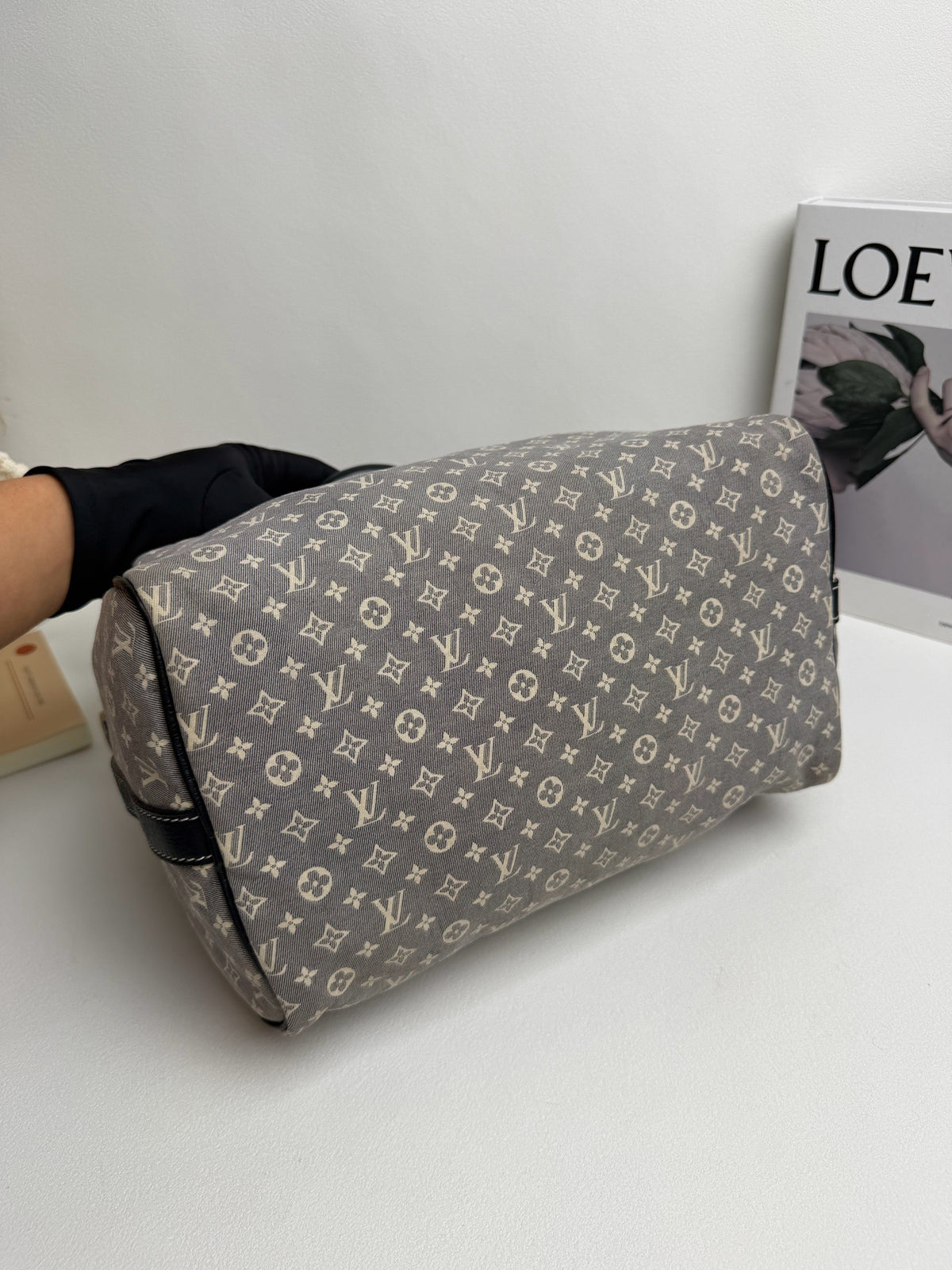 Louis Vuitton - Speedy 30 - Denim - Jeans - Grey - (medium)