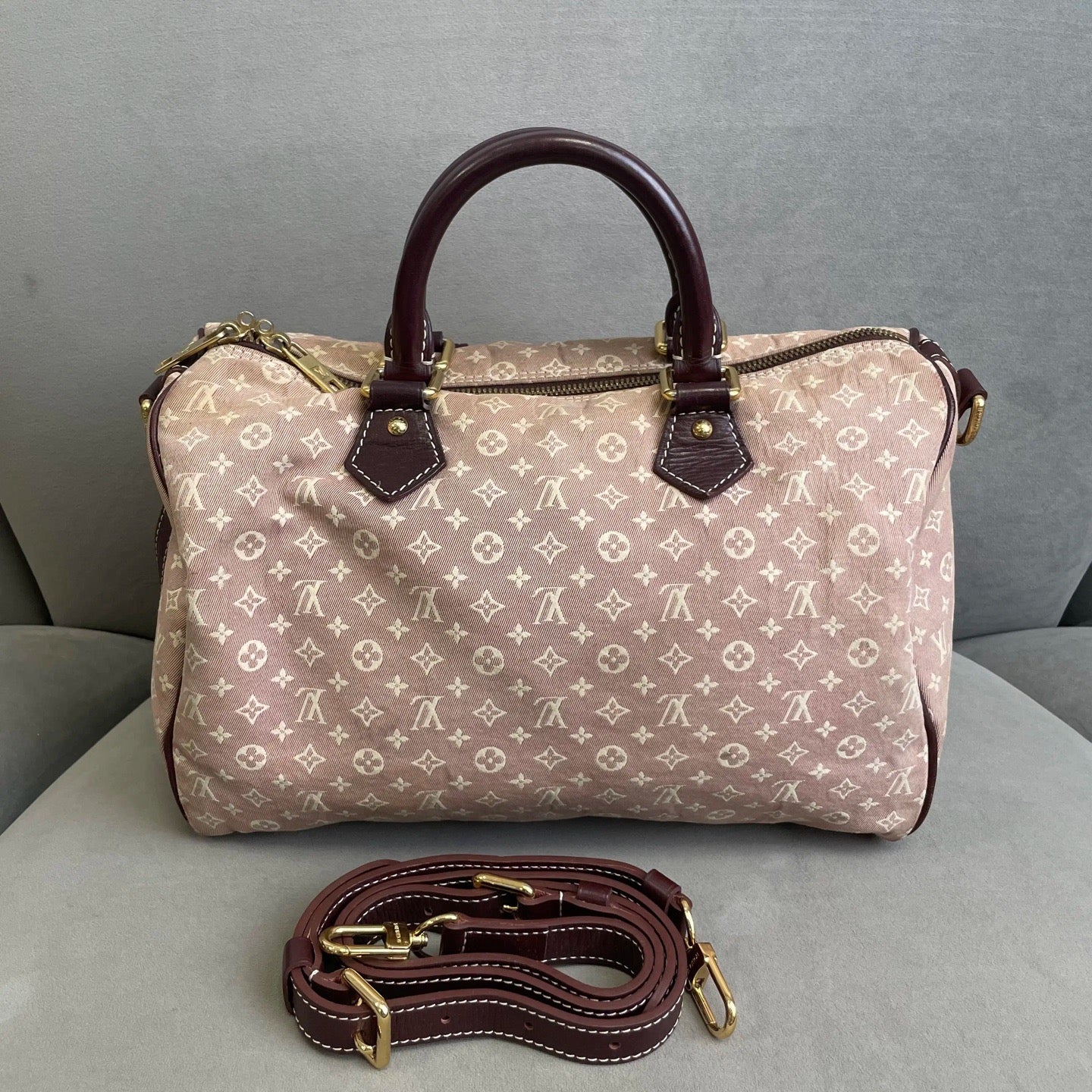 Louis Vuitton - Speedy 30 - Denim - Pink - (30)
