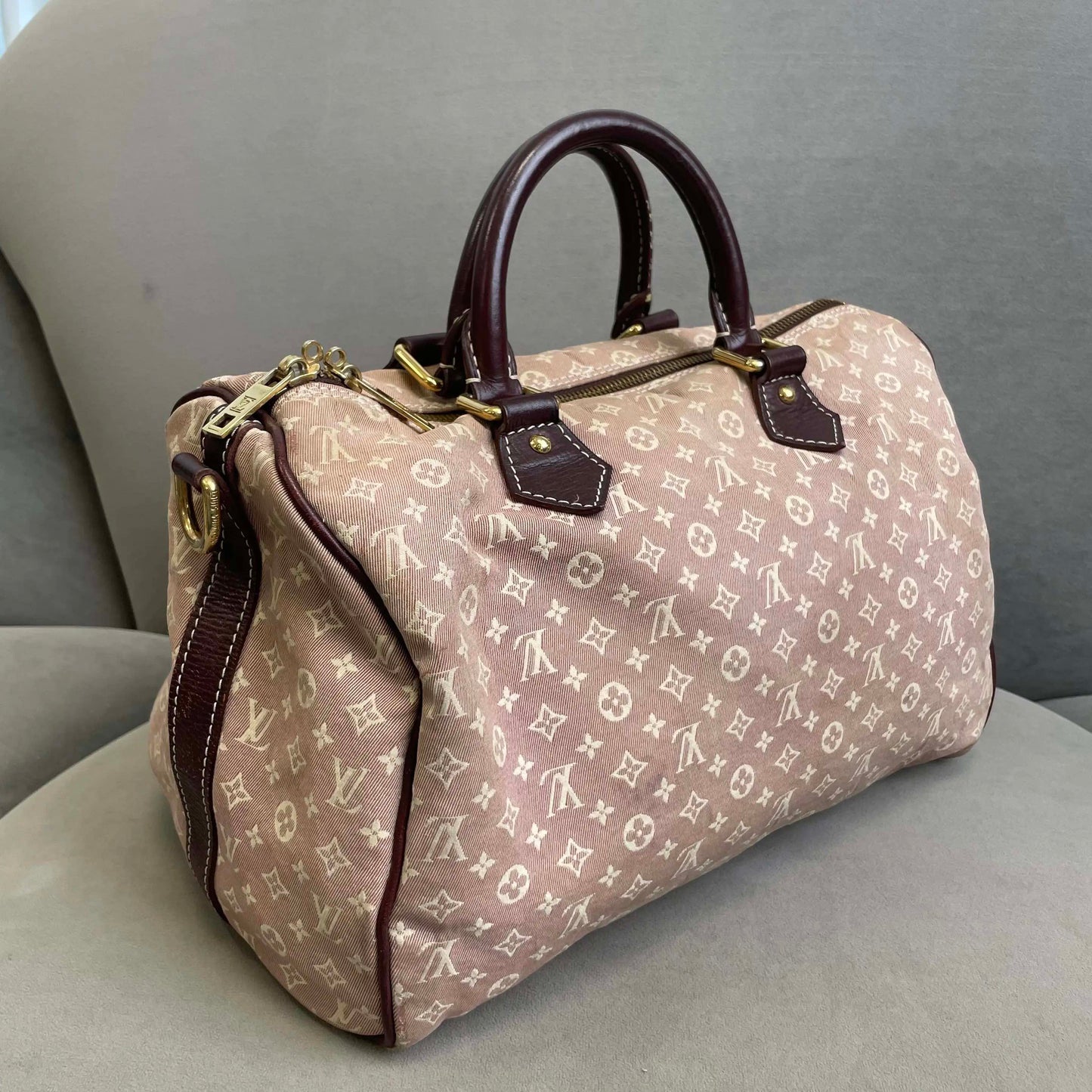 Louis Vuitton - Speedy 30 - Denim - Pink - (30)